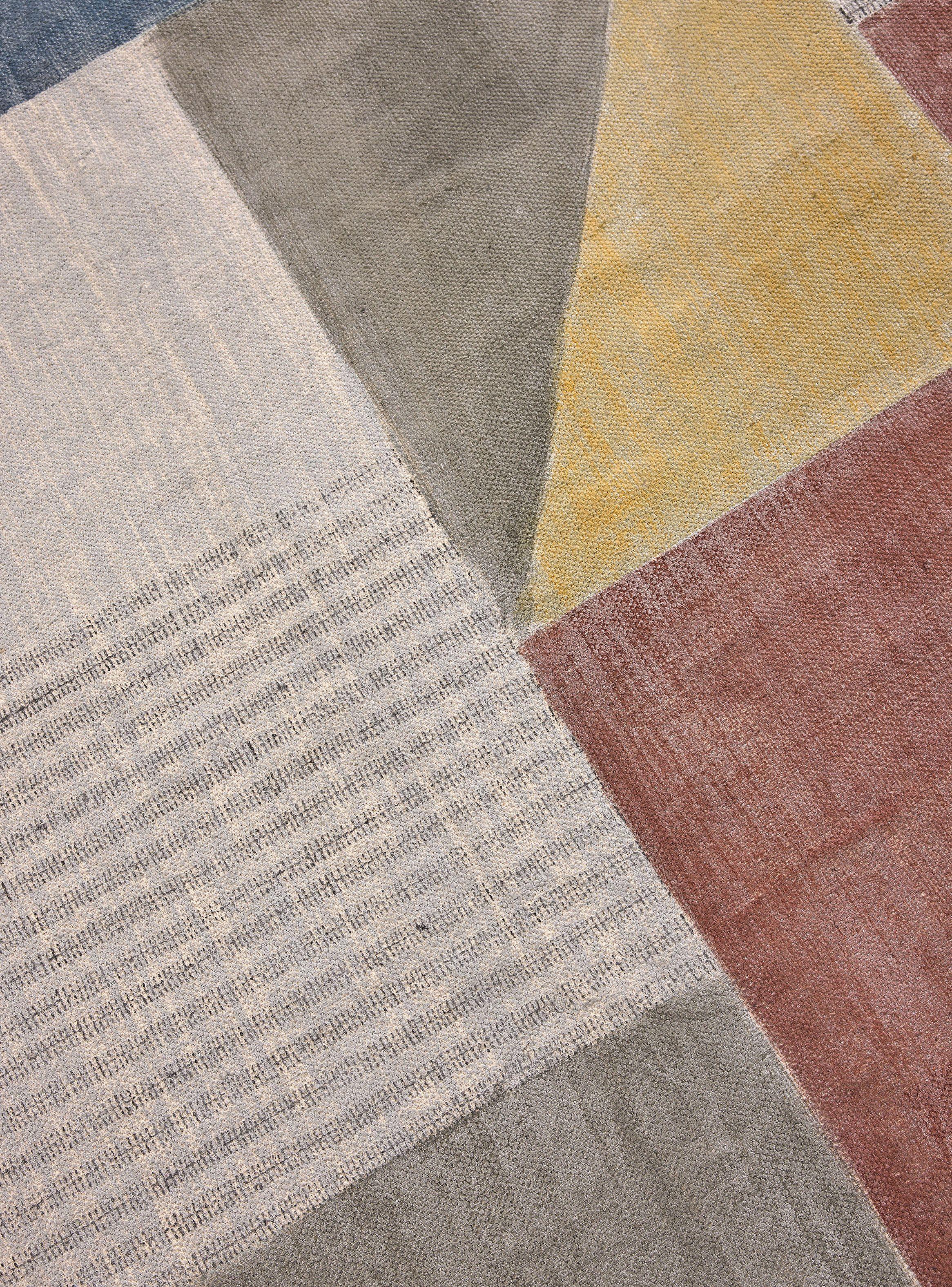 Alfombra Índigo 160x230 cm Metalic Líneas-3