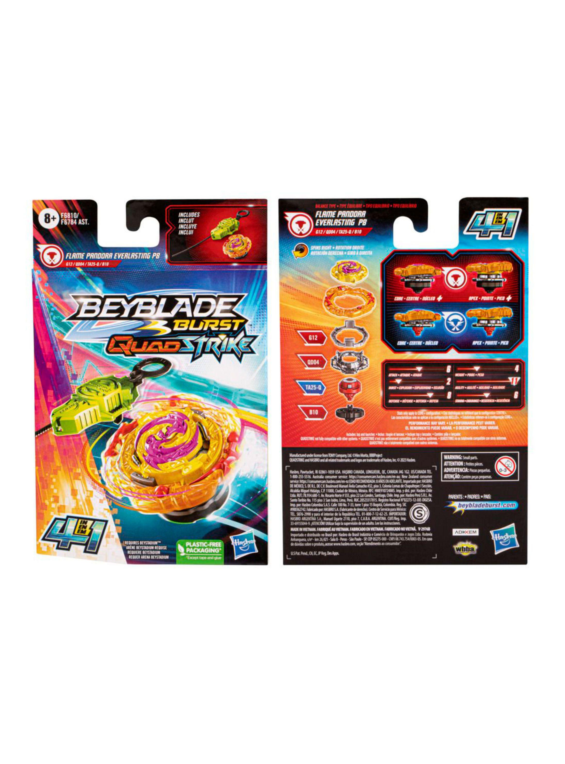 Trompo Burst QuadStrike Flame Pandora Everlasting P8-4