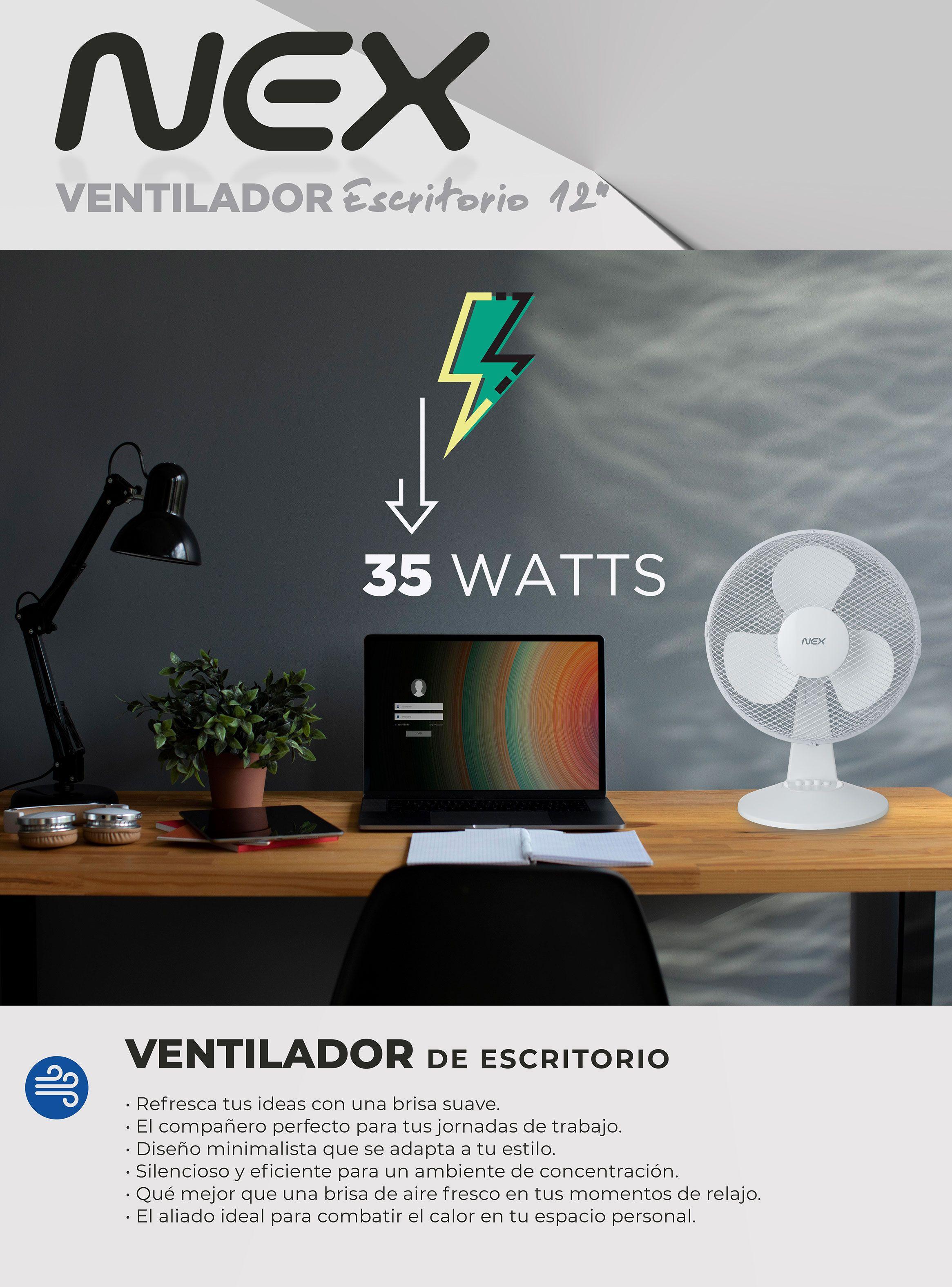 Ventilador de Escritorio VDK1220WPV20 12"-6