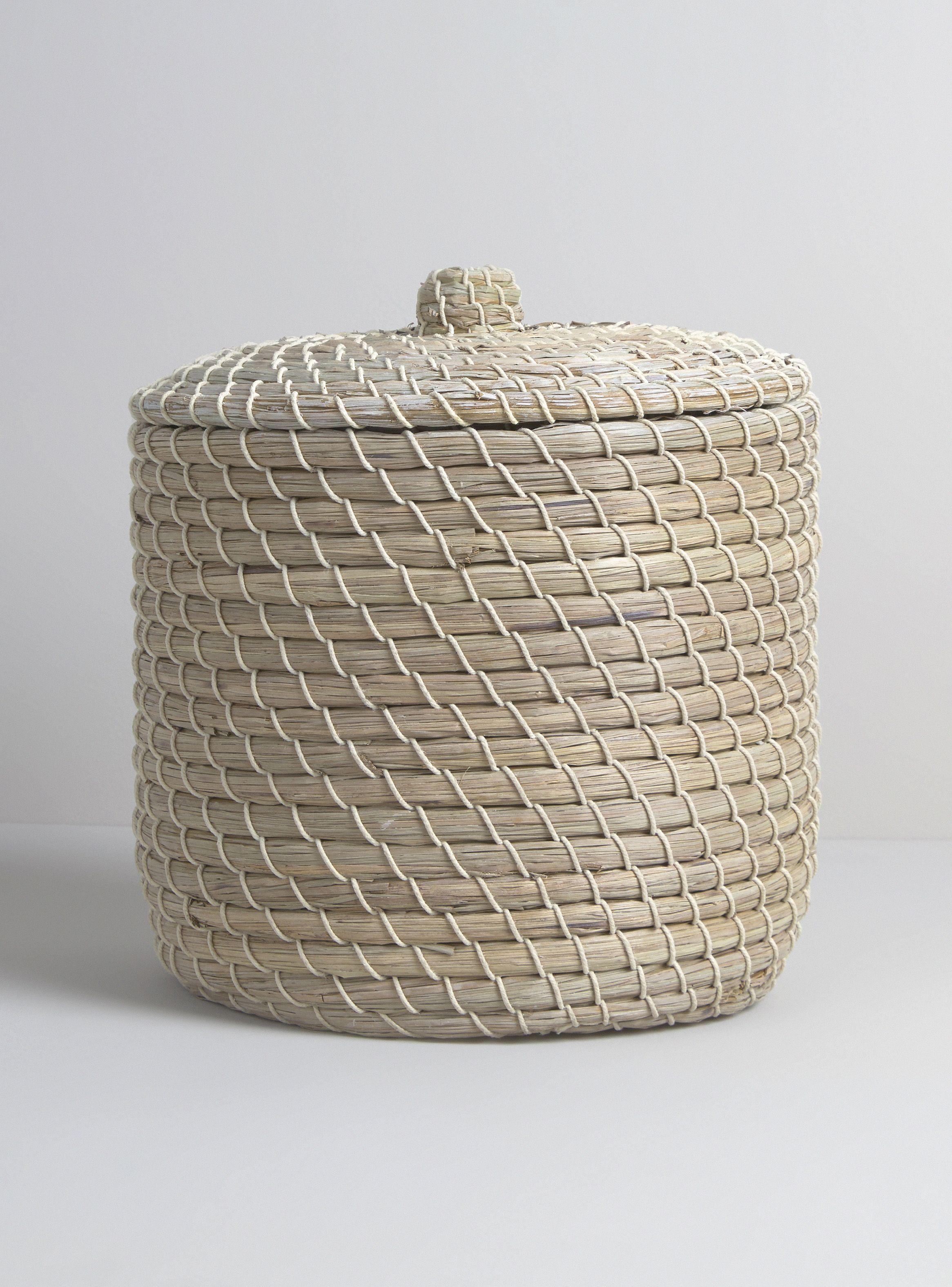 Canasto Tapa Blanco 28 cm-0