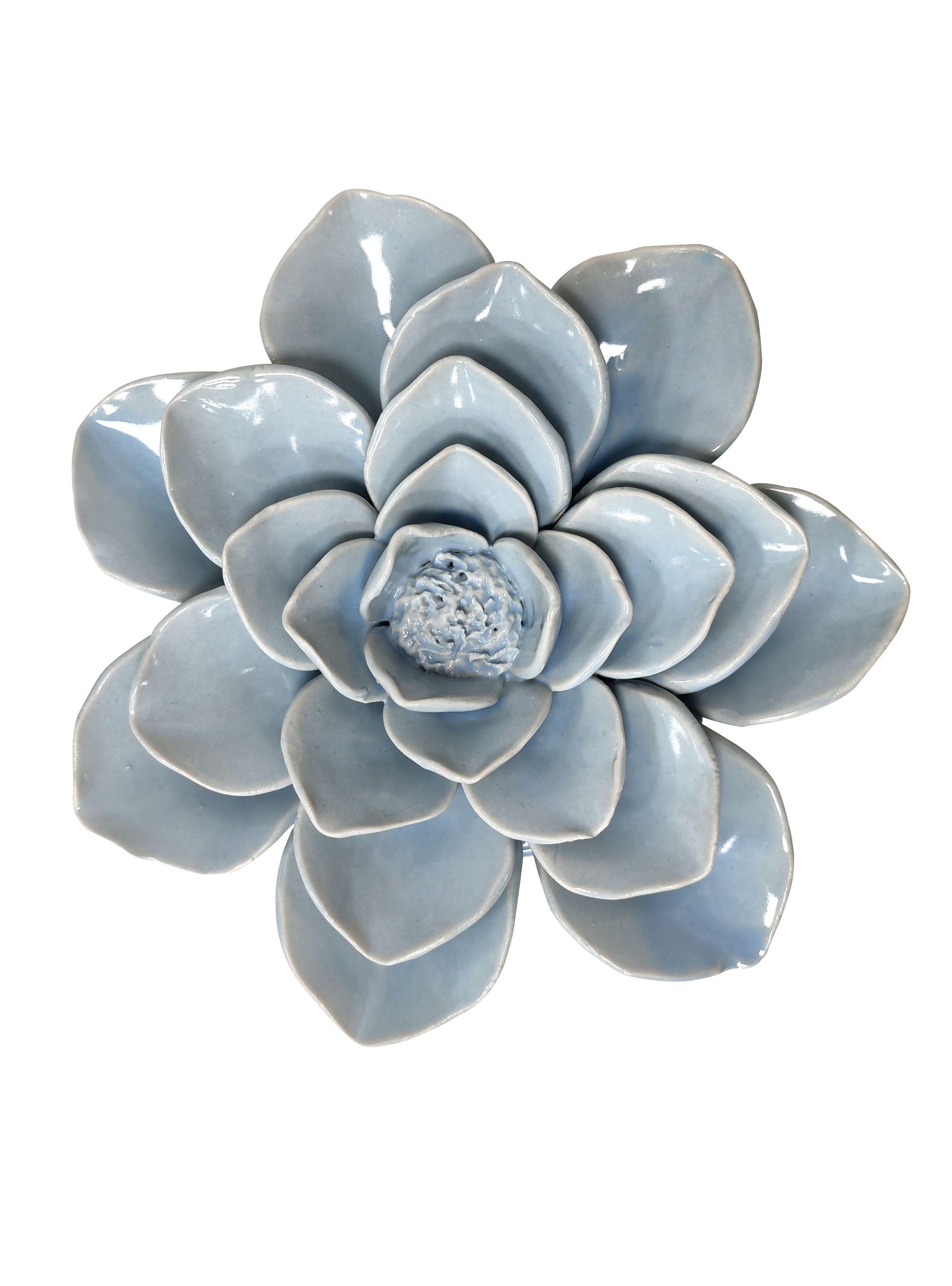 Flor Decorativa Cerámica 2-3