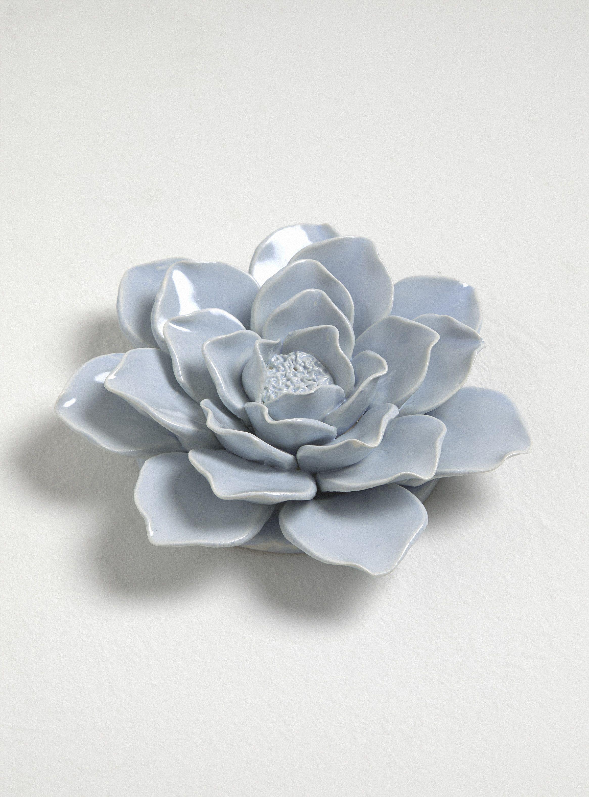 Flor Decorativa Cerámica 2-1