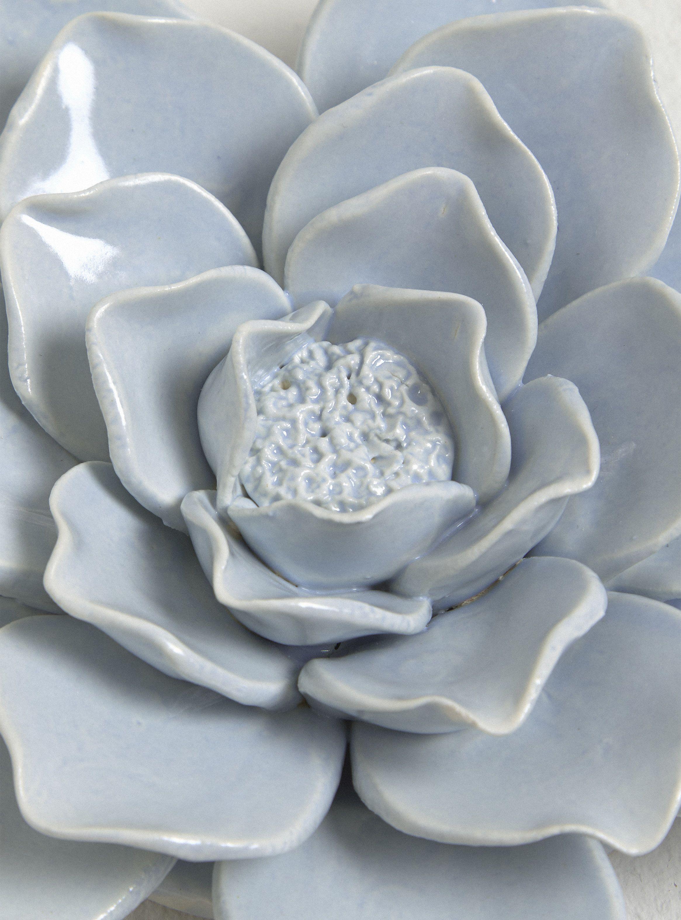 Flor Decorativa Cerámica 2-2