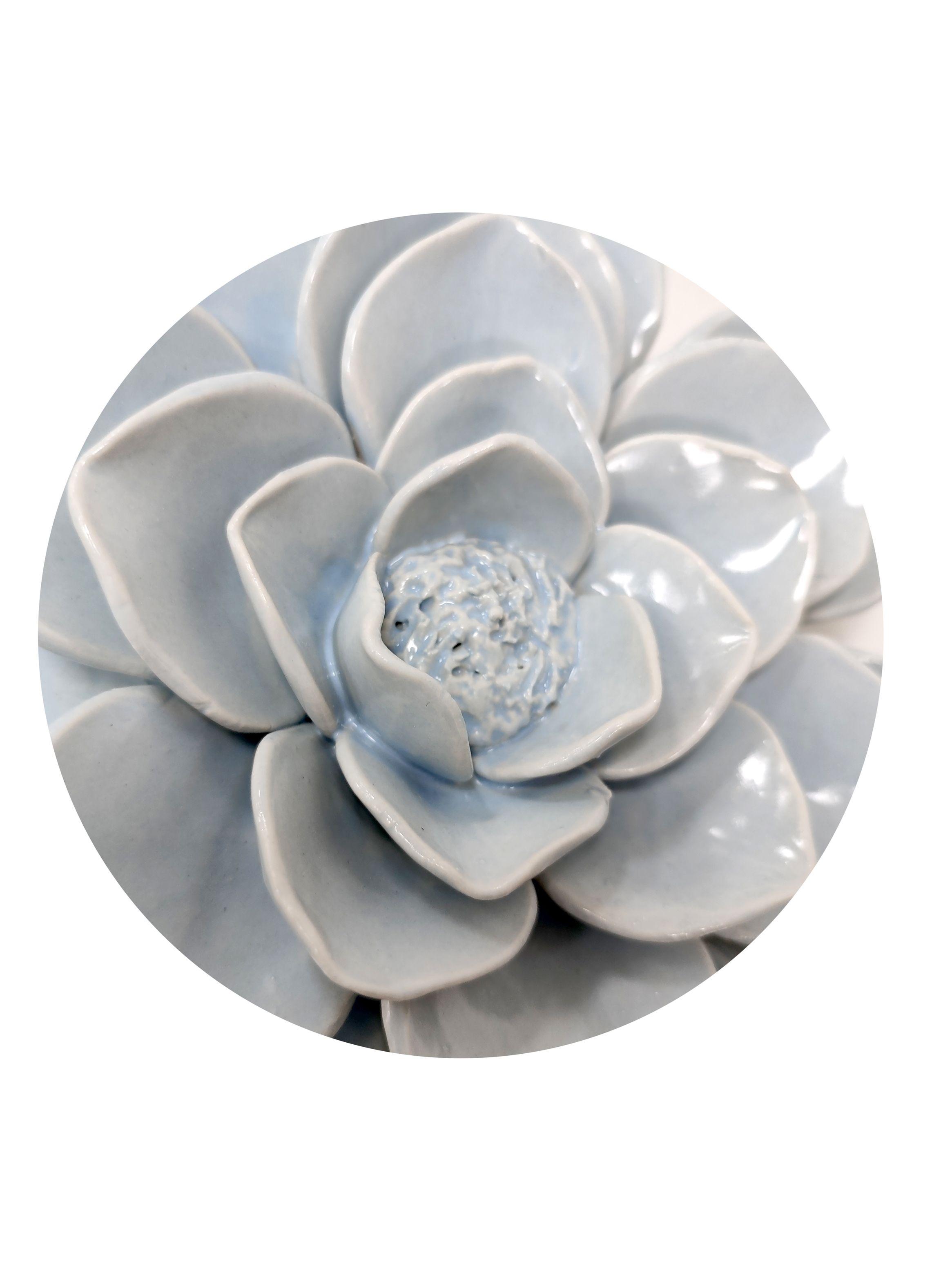 Flor Decorativa Cerámica 2-4