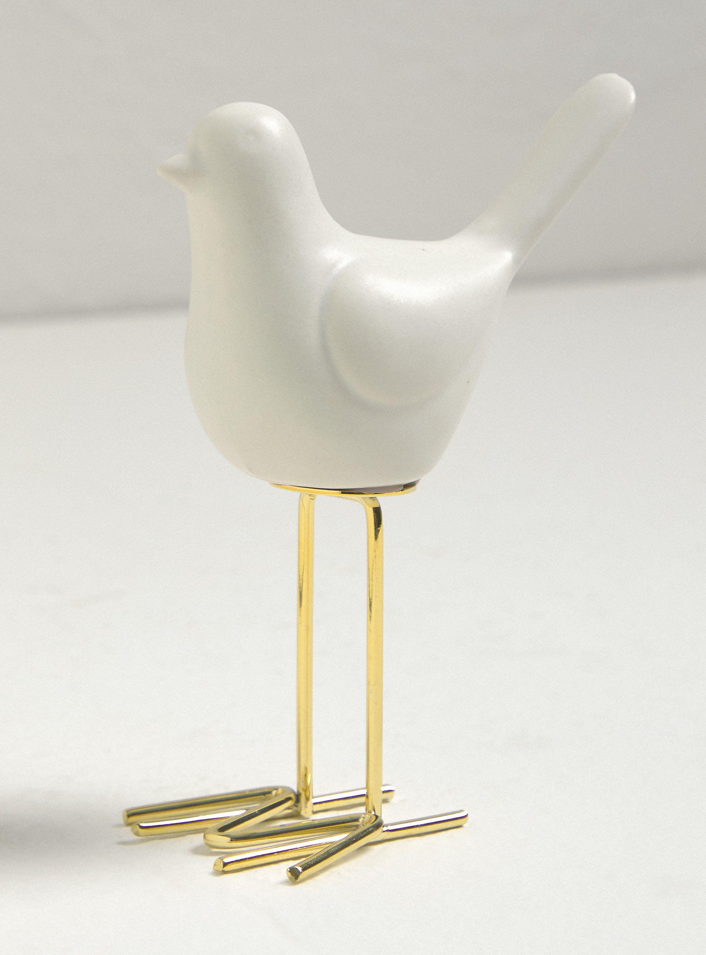 Adorno Pájaro Blanco-0