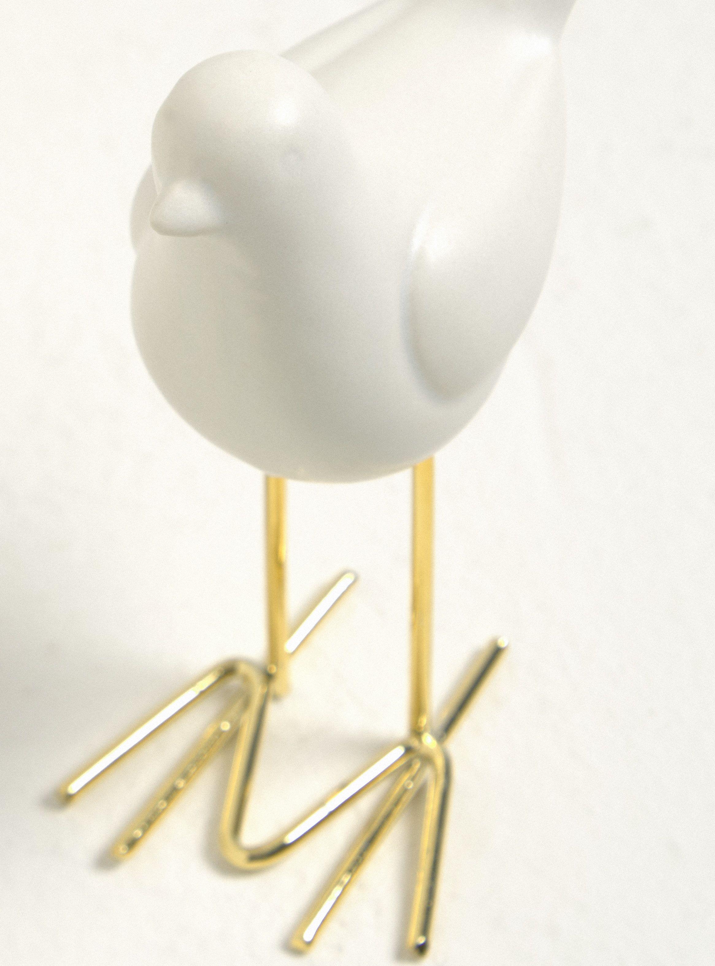 Adorno Pájaro Blanco-2