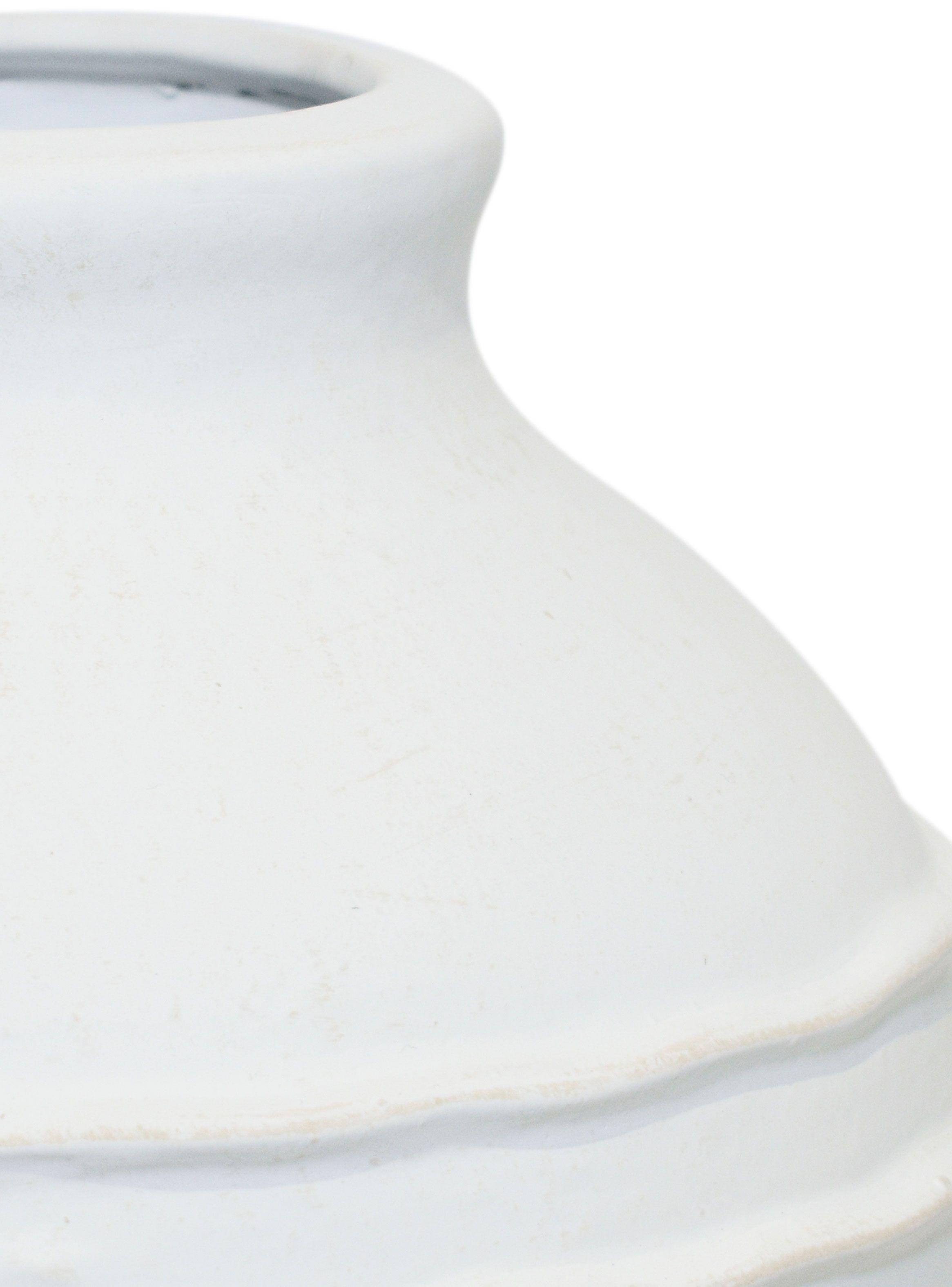 Jarrón Cerámica Blanco 30 cm-2