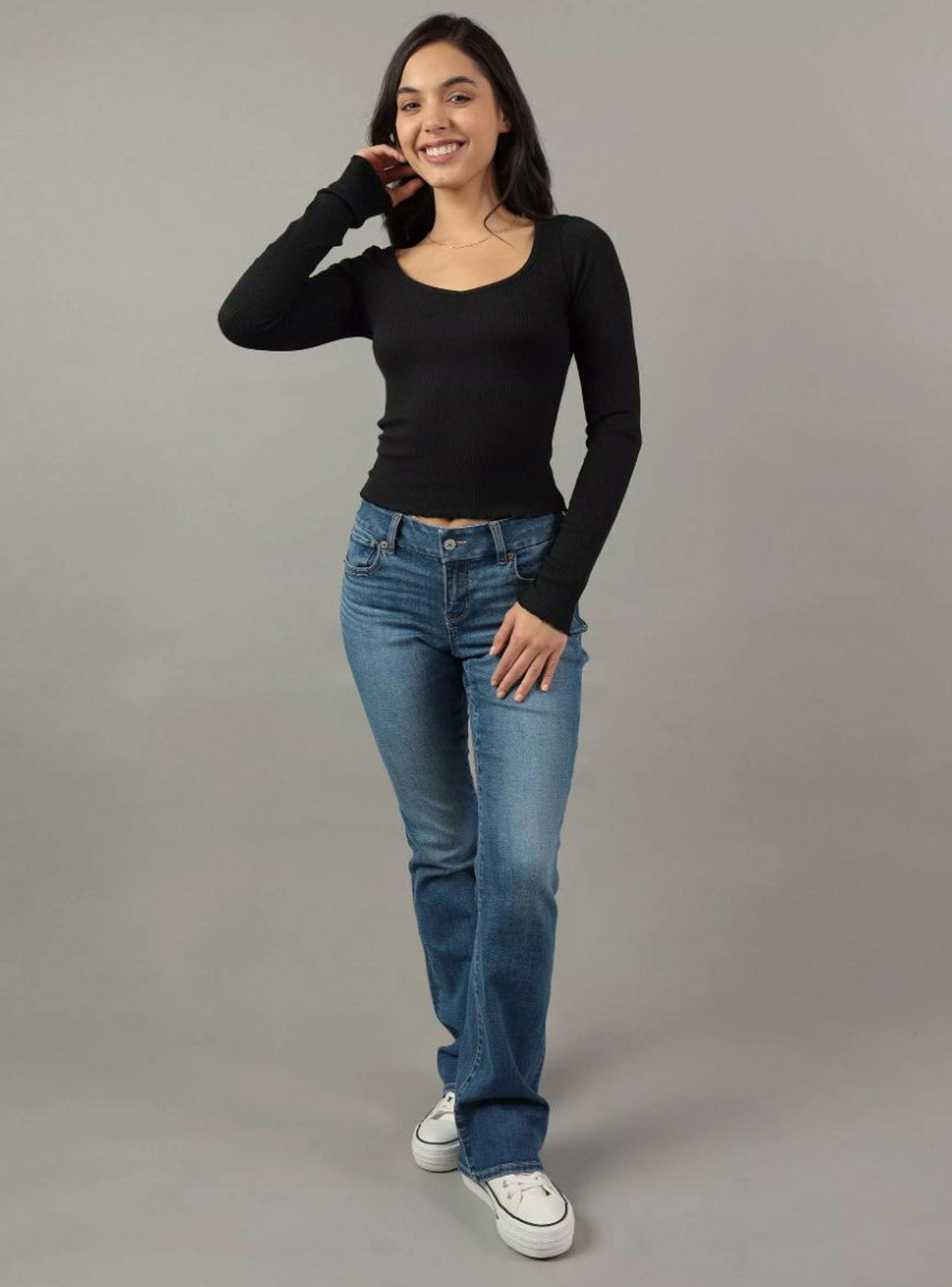 Polera Manga Larga con Cuello Semi Redondo-2