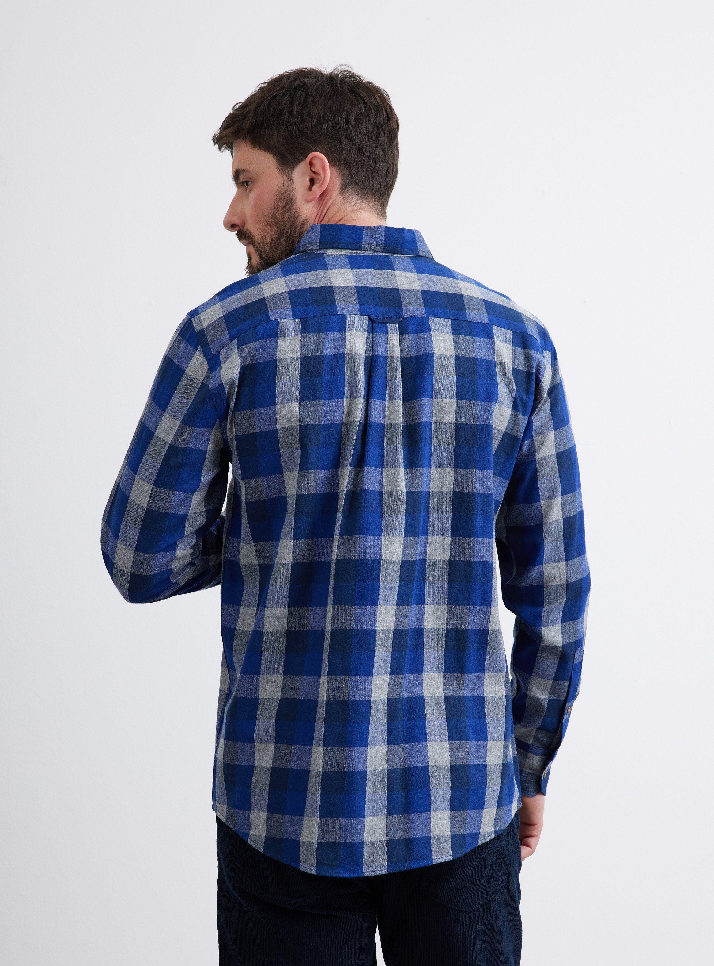 Camisa de Vestir ML Franela Delgada Cuadros  Regular Fit-1