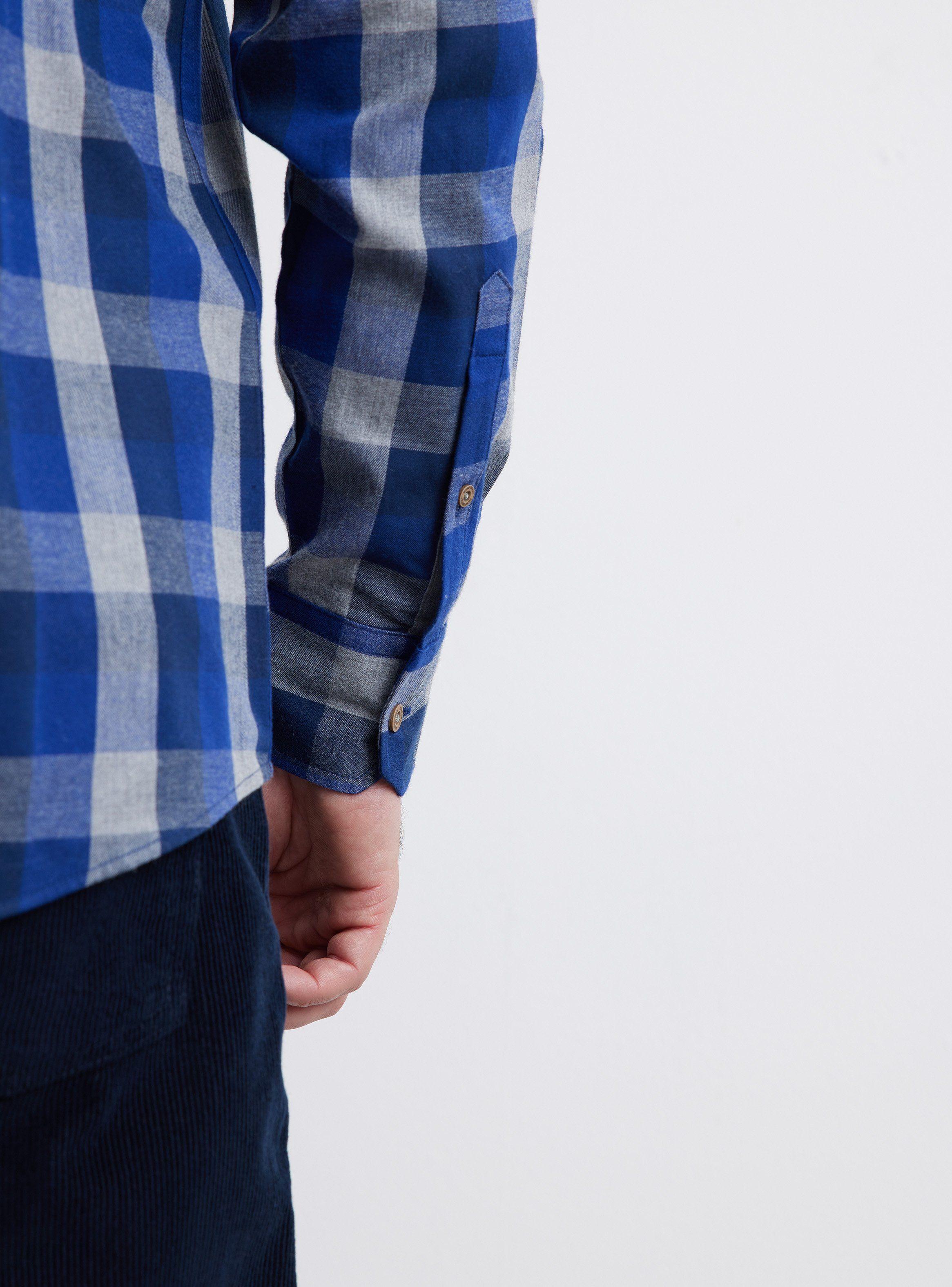 Camisa de Vestir ML Franela Delgada Cuadros  Regular Fit-3