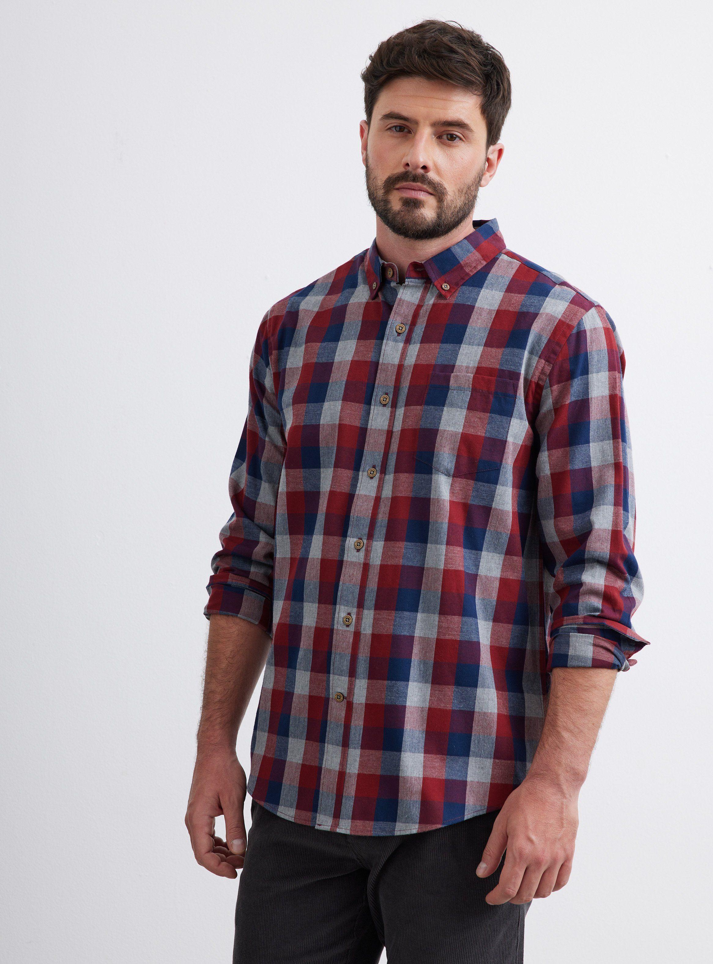 Camisa de Vestir ML Franela Delgada Cuadros  Regular Fit-0