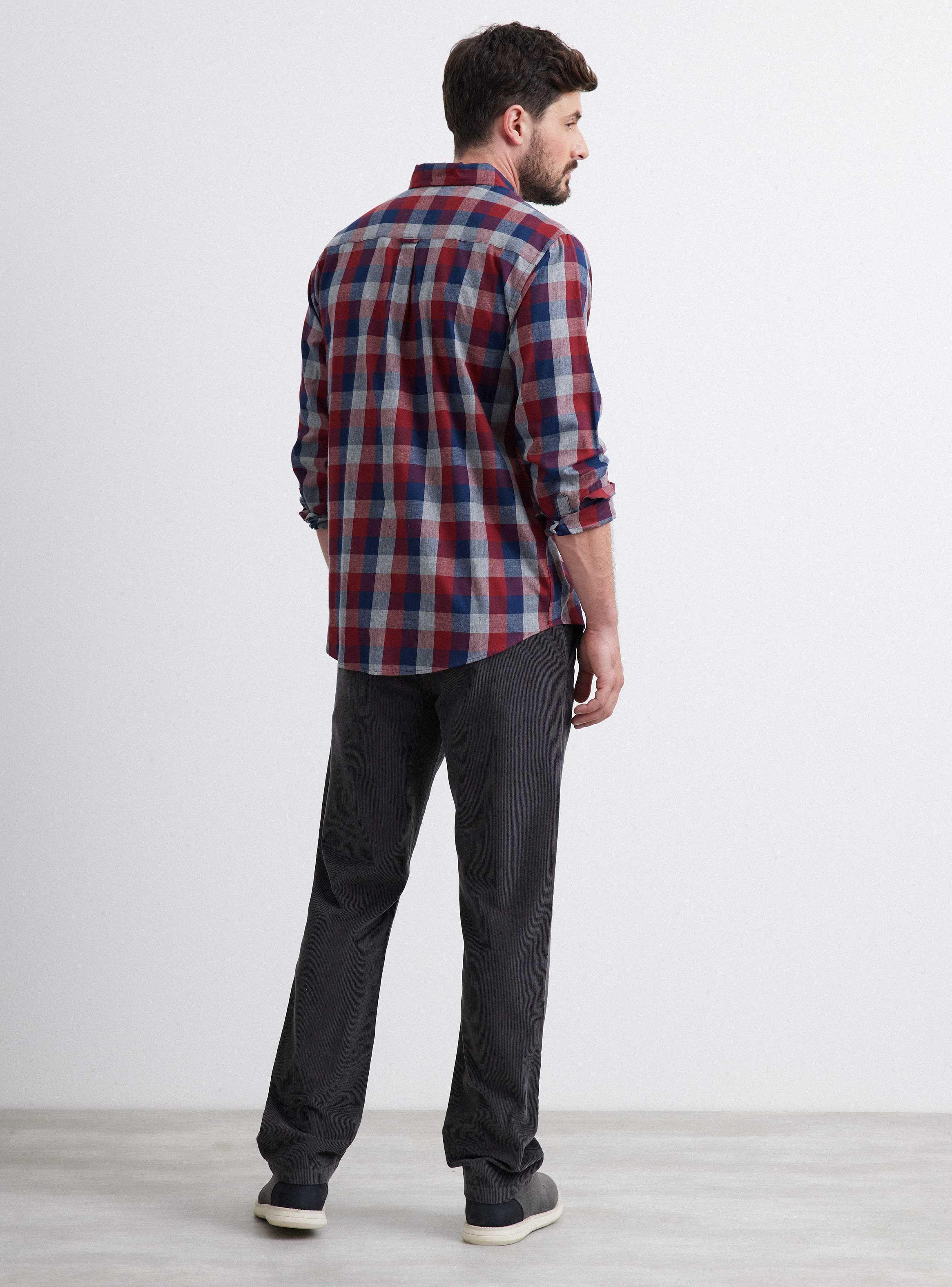 Pantalón Cotelé Corte Chino Regular Fit-5