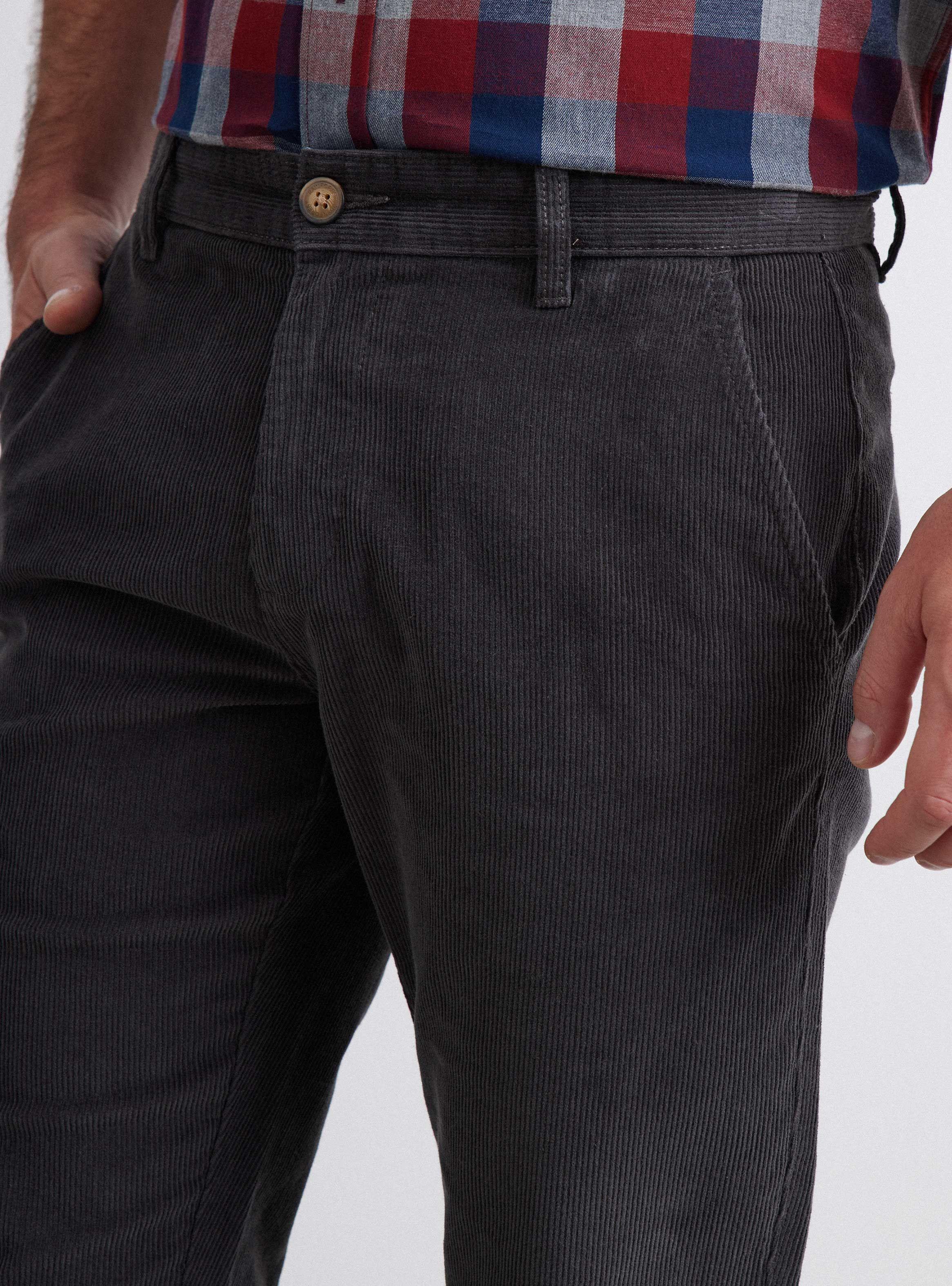 Pantalón Cotelé Corte Chino Regular Fit-2