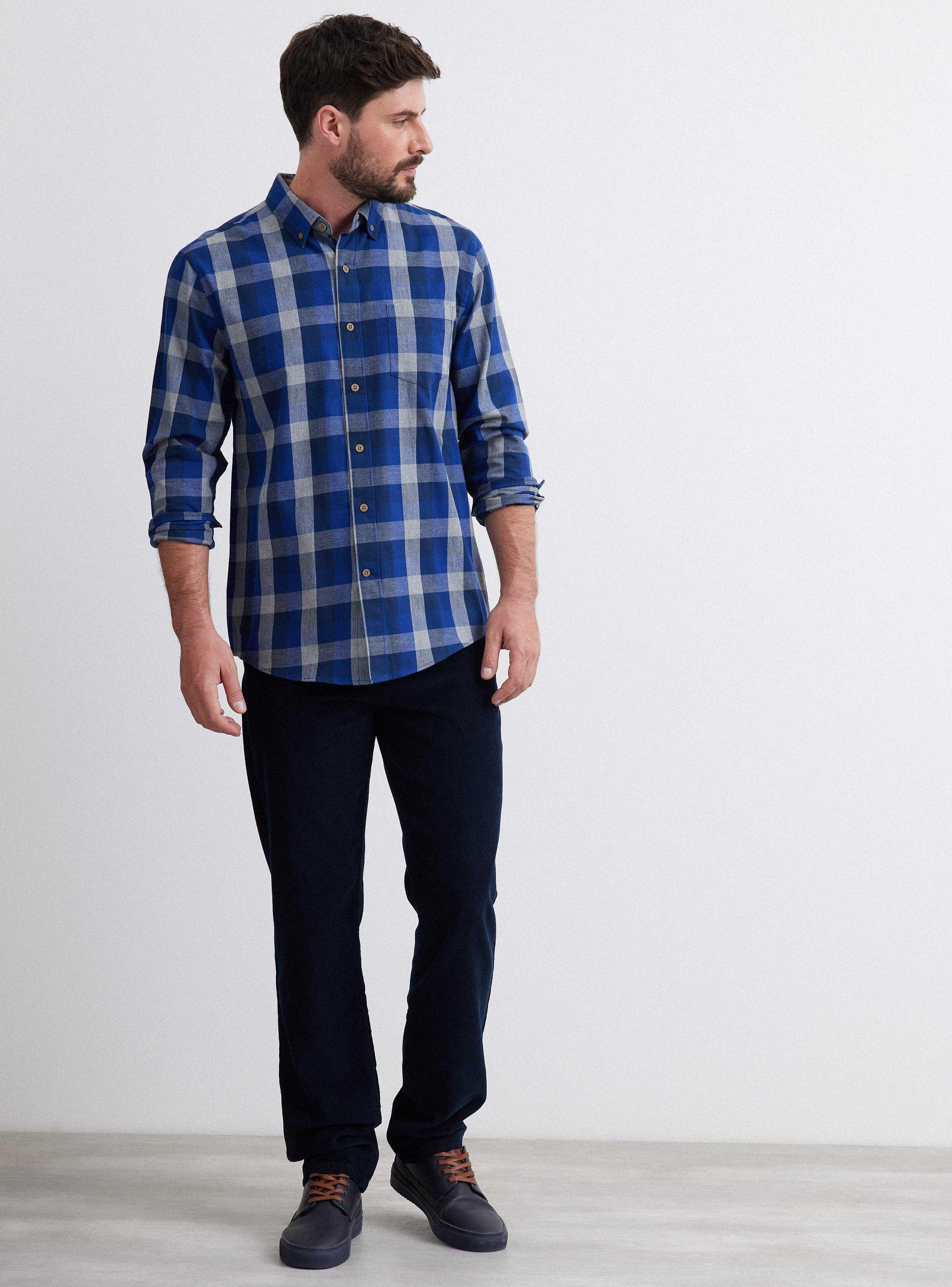Pantalón Cotelé Corte 5 Bolsillos Regular Fit-4