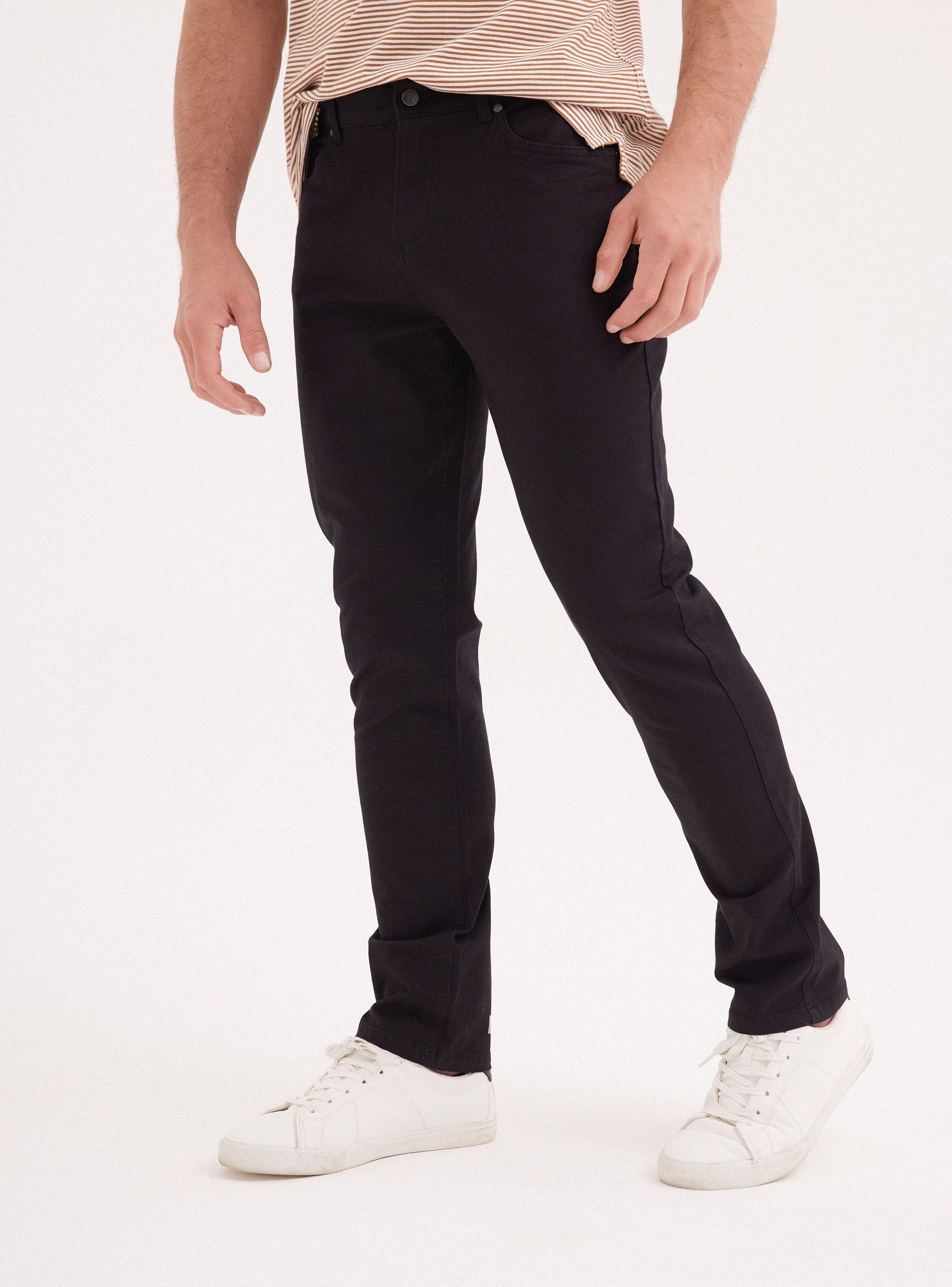 Pantalón Elastano Moda Slim Fit-0