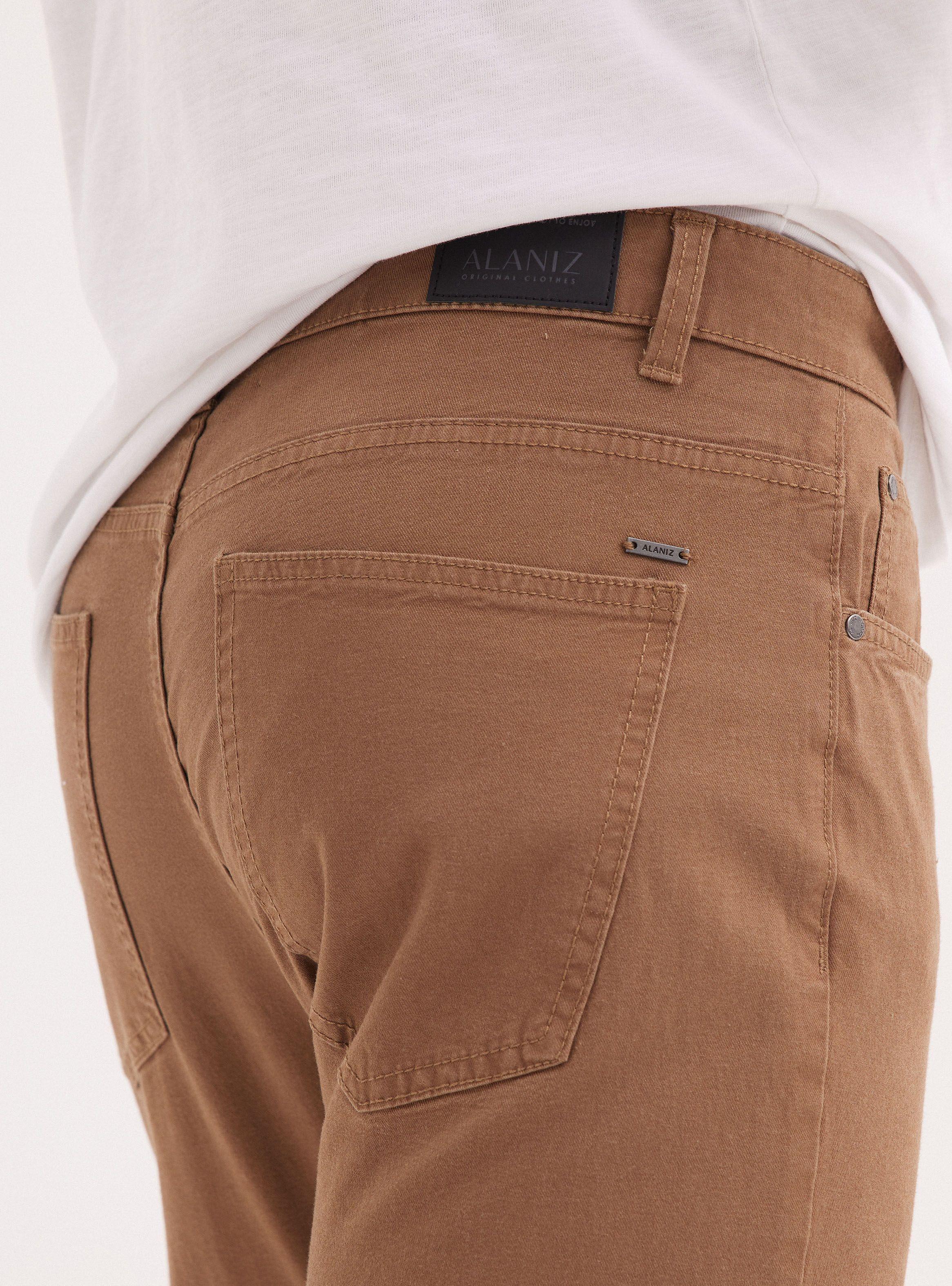 Pantalón Elastano Moda Slim Fit-3
