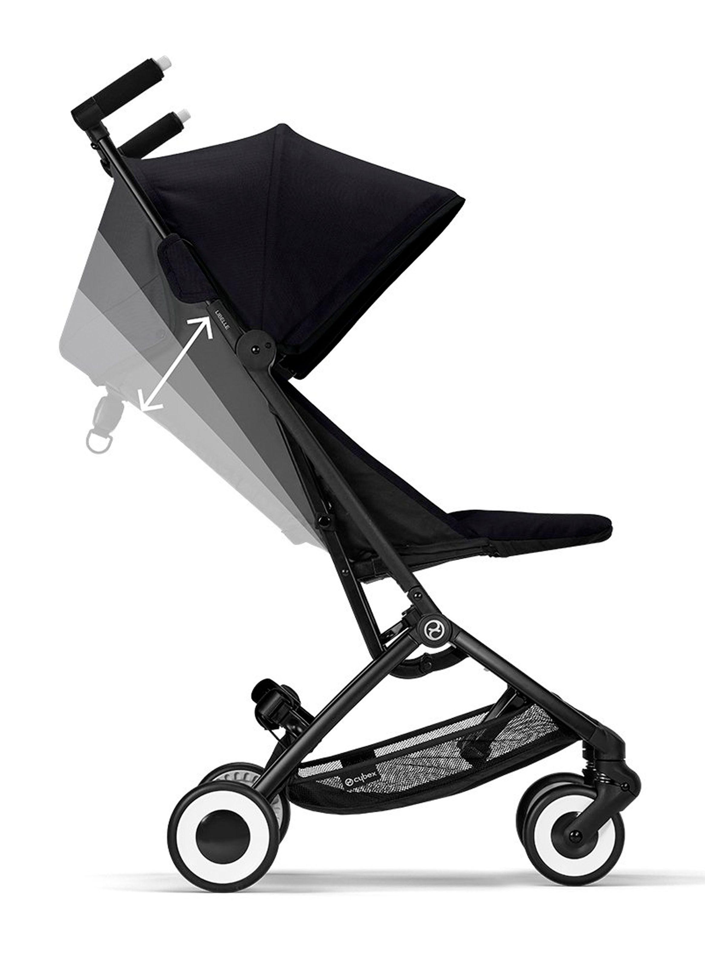 Coche Travel System Libelle Negro y Silla Aton5-3