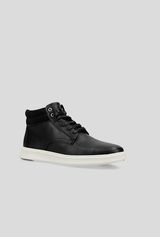 Botín Casual Efecto Cuero Hombre-4