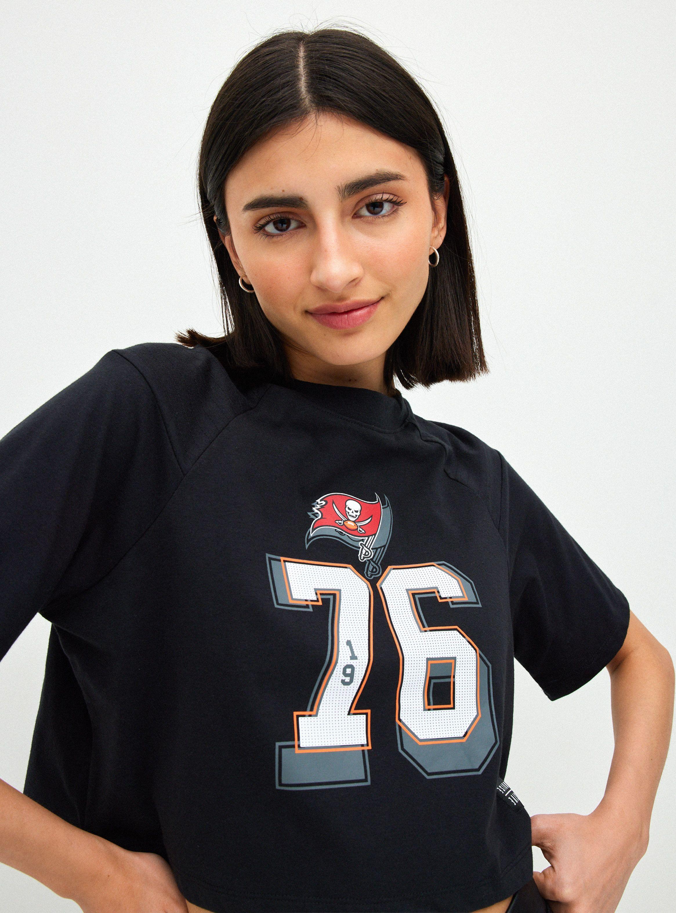 Polera Crop Estampada Manga Corta Cuello Redondo-2