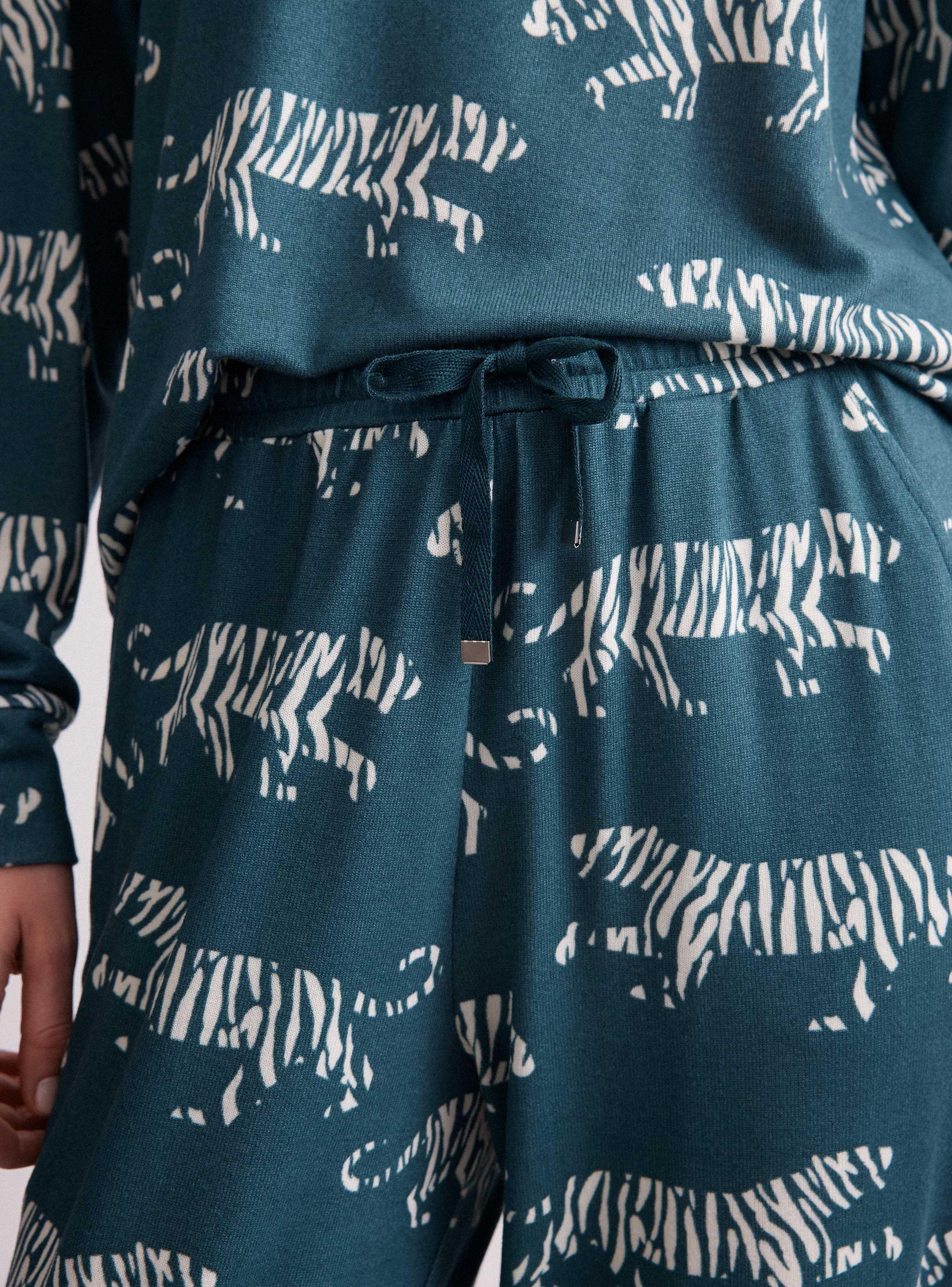 Pijama Largo Full Print Pretina-3