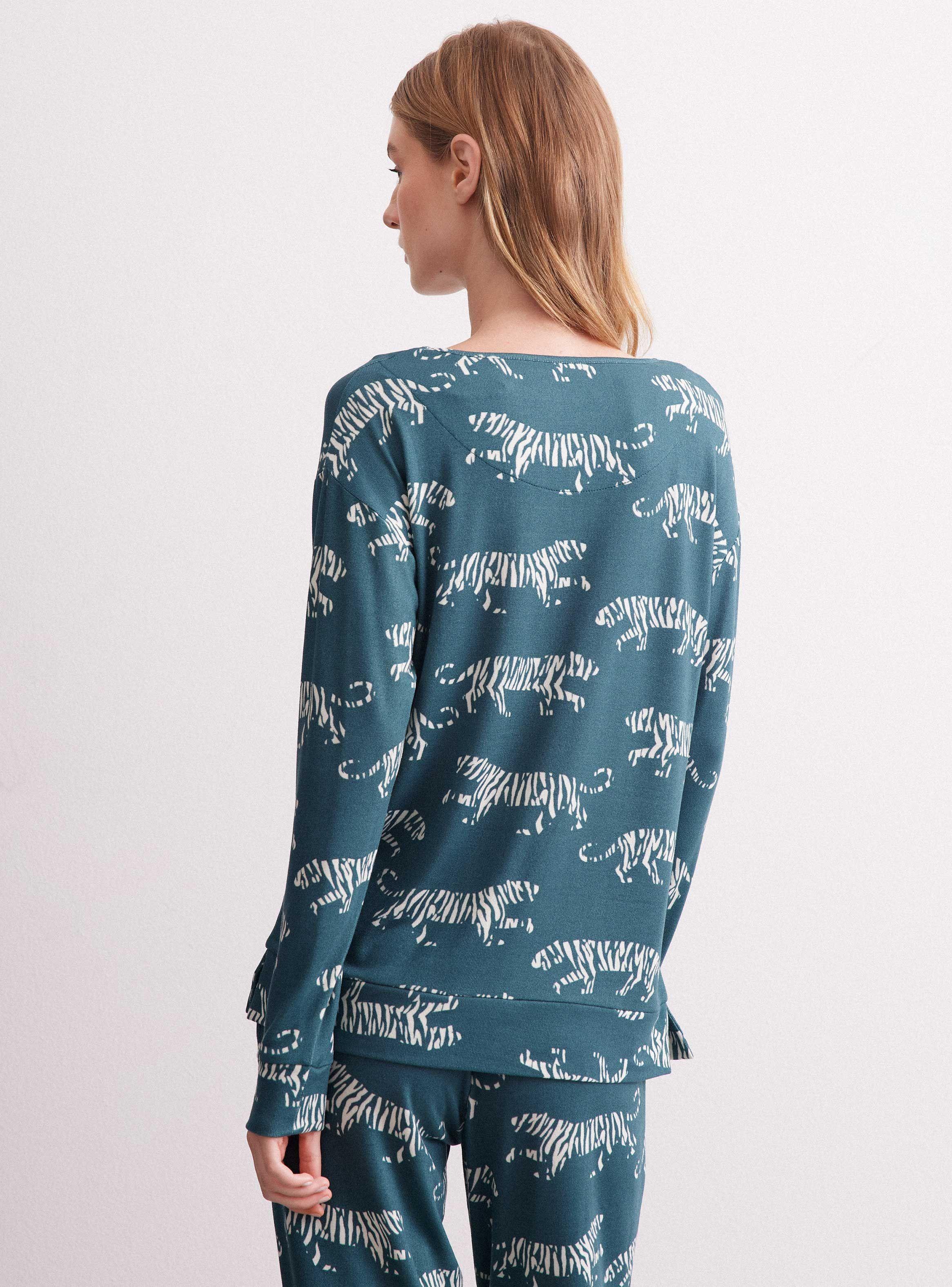 Pijama Largo Full Print Pretina-1