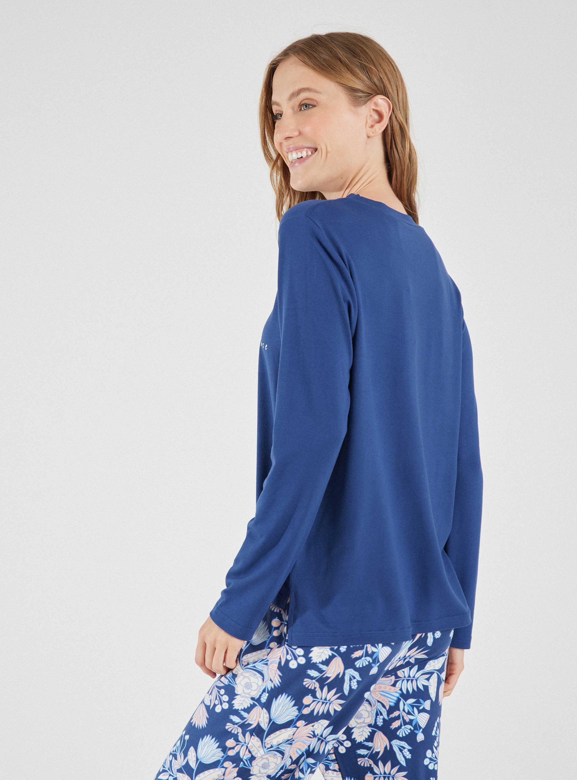 Pijama Polera Estampada Pantalón Full Print-1