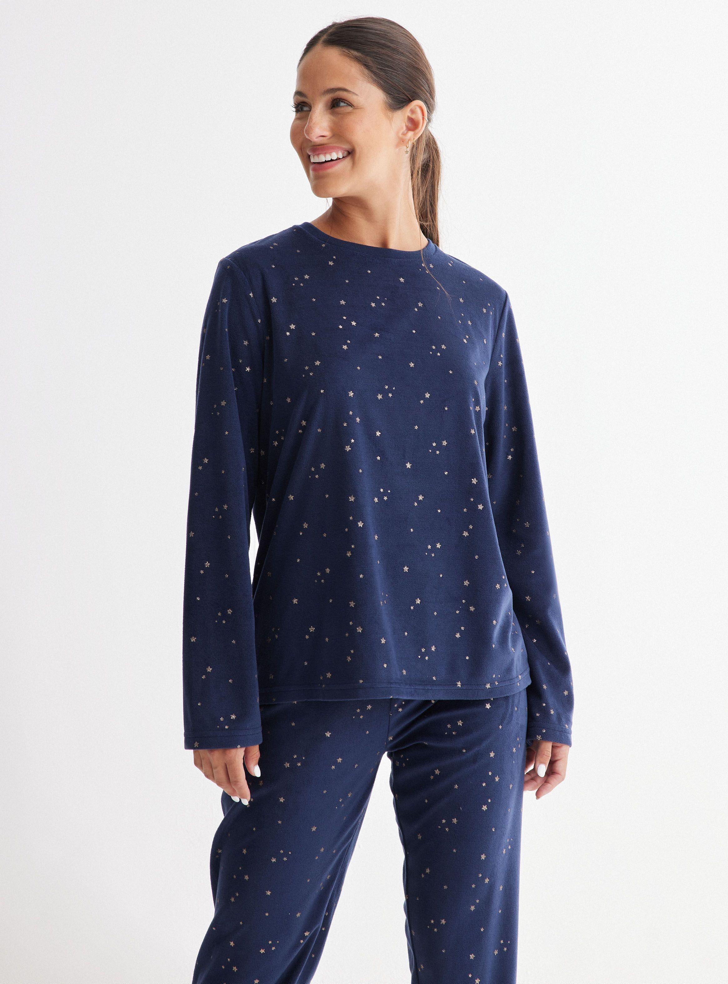 Pijama Print Central Pant Full Print Tela Velour-0