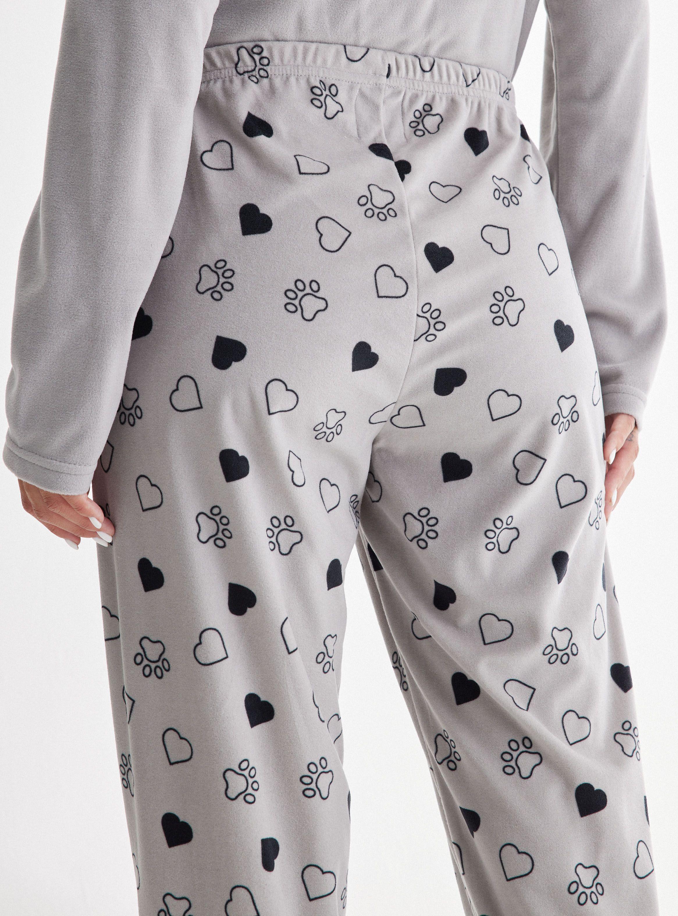 Pijama Print Central Pant Full Print Tela Velour-3