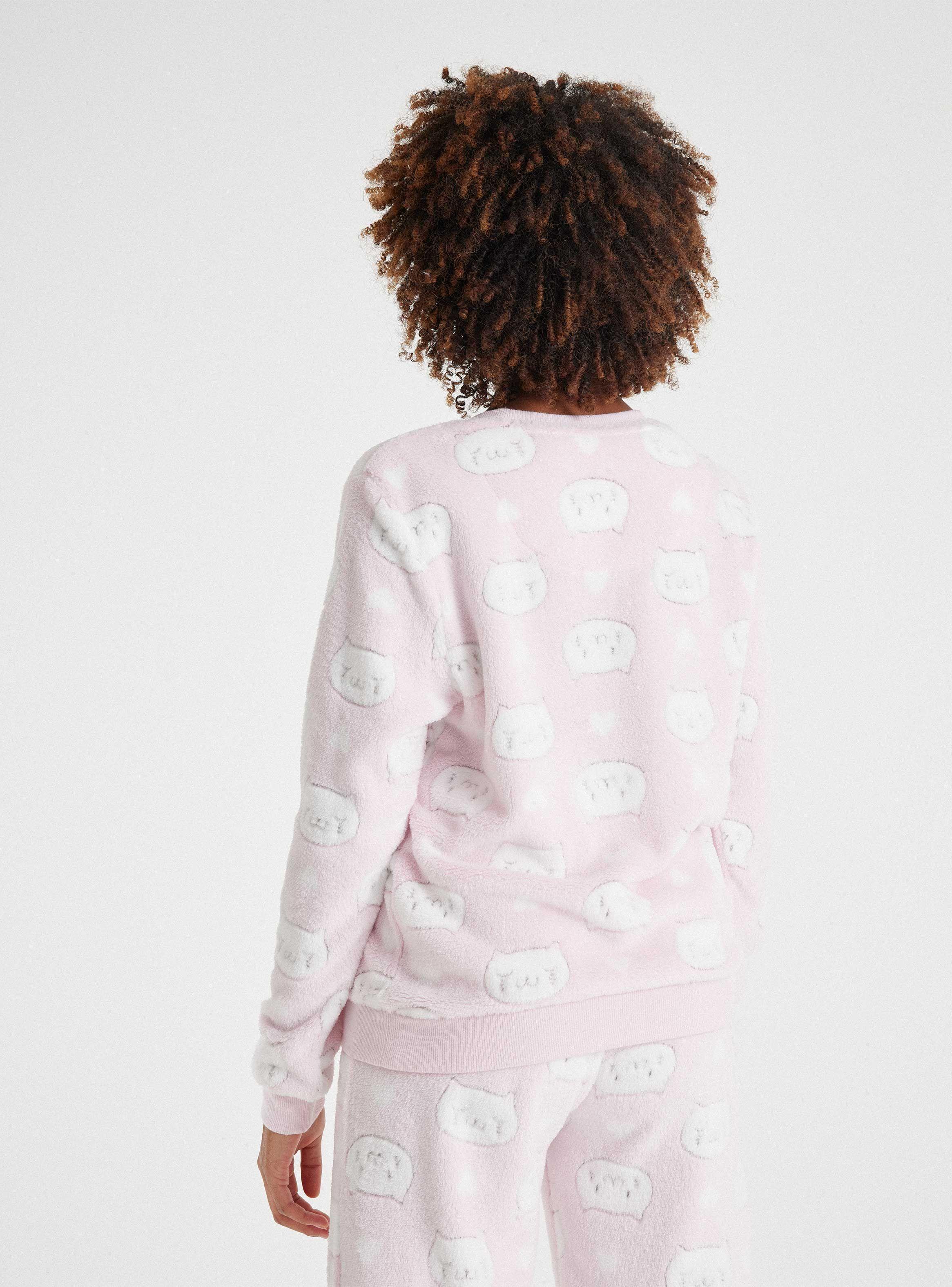 Pijama Largo Full Print Coral Fleece-1