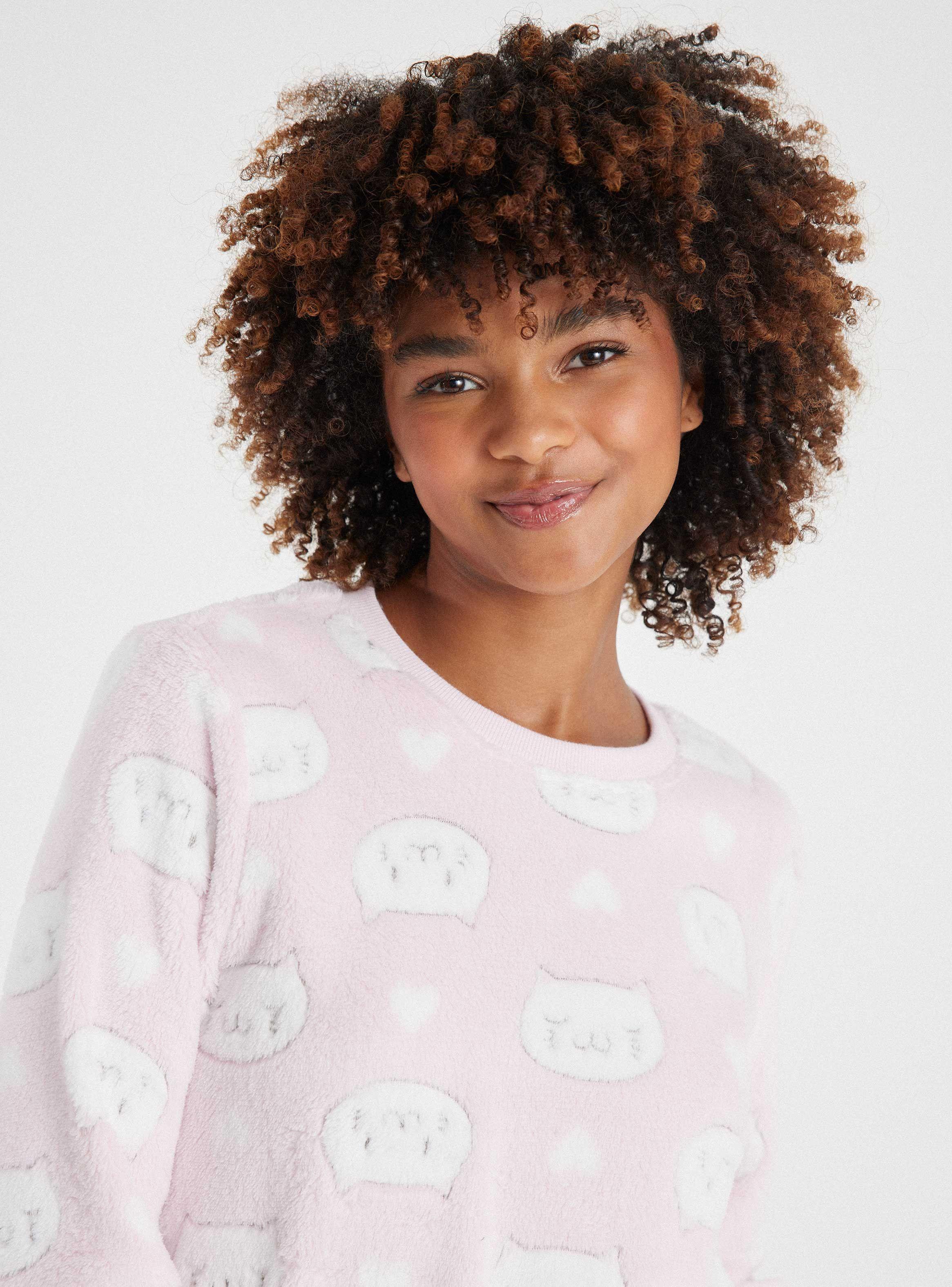 Pijama Largo Full Print Coral Fleece-2