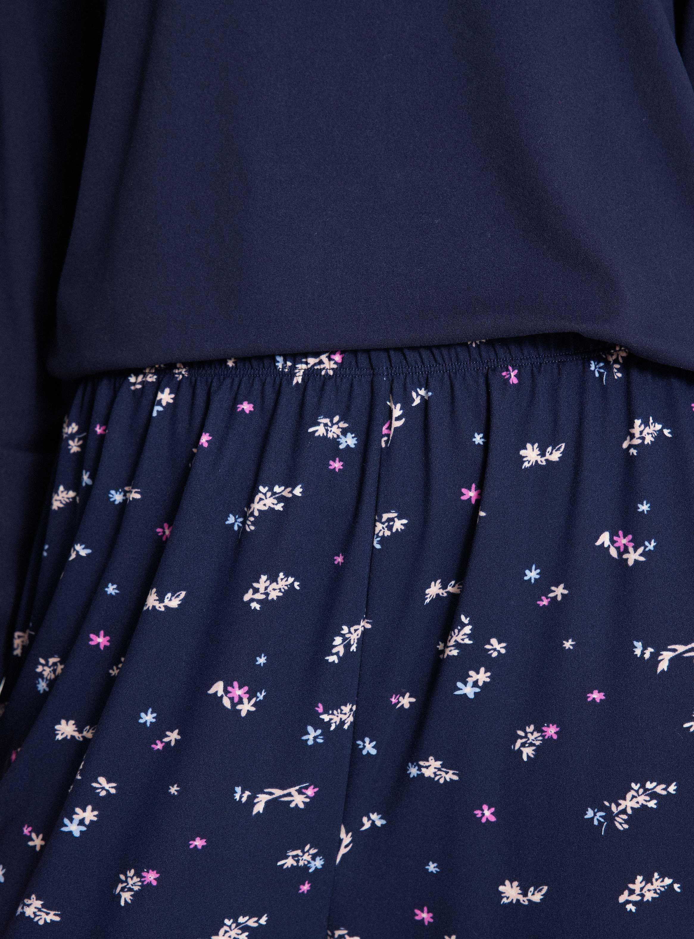 Pijamas Top Solido Botones Pantalón Full Print-3