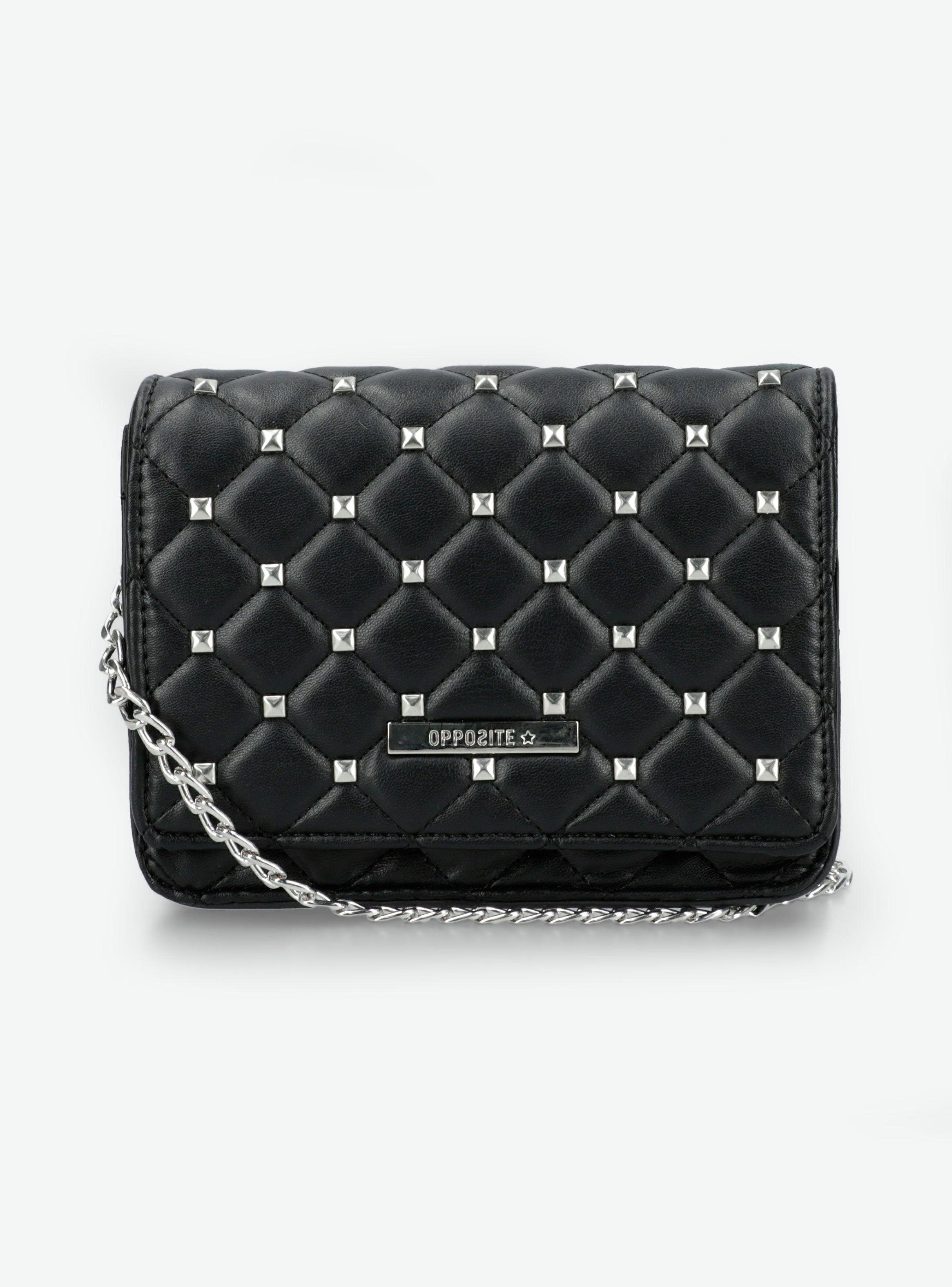 Cartera Crossbody Con Quilt y Tachas Metálicas-2