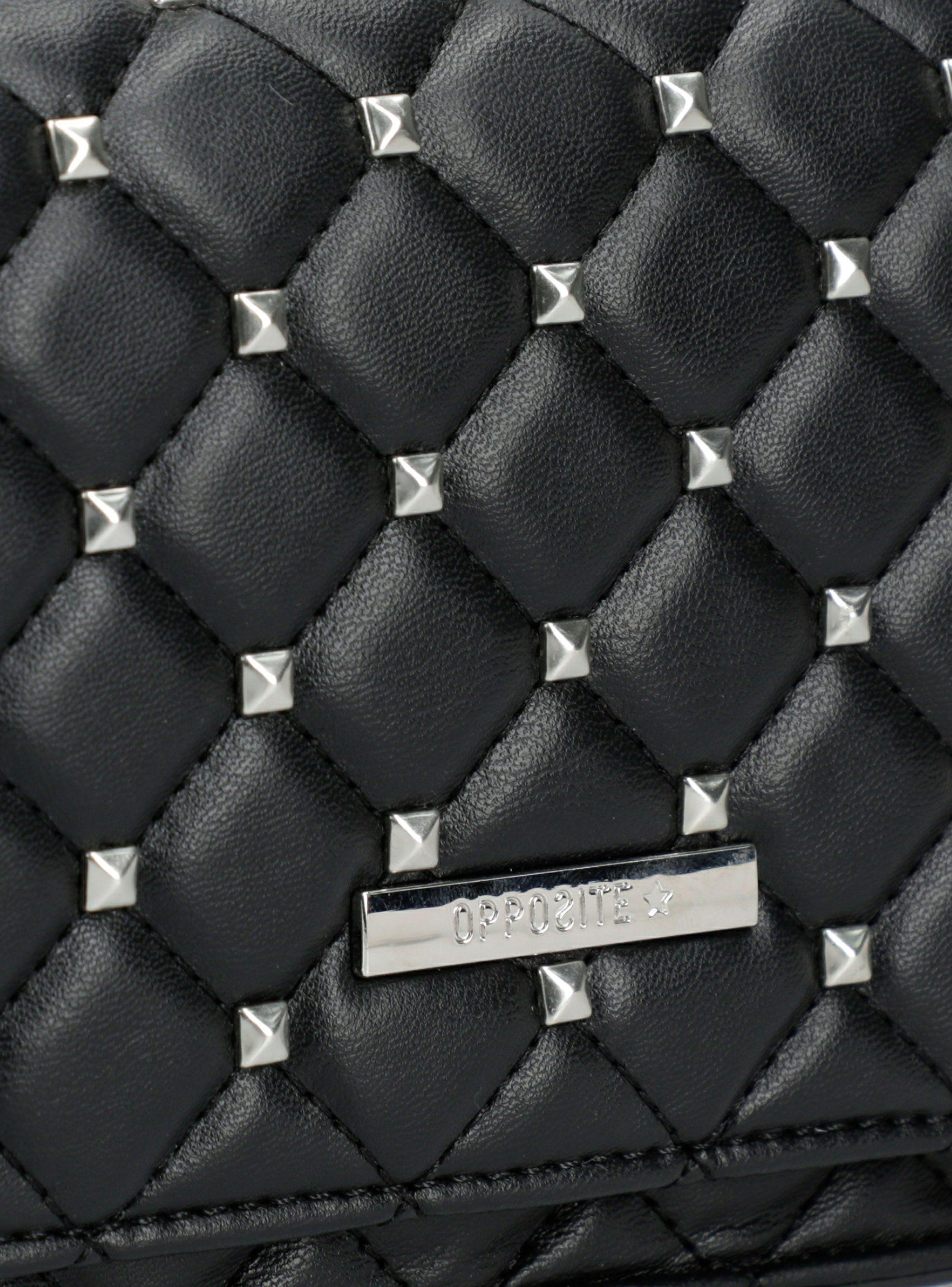 Cartera Crossbody Con Quilt y Tachas Metálicas-6