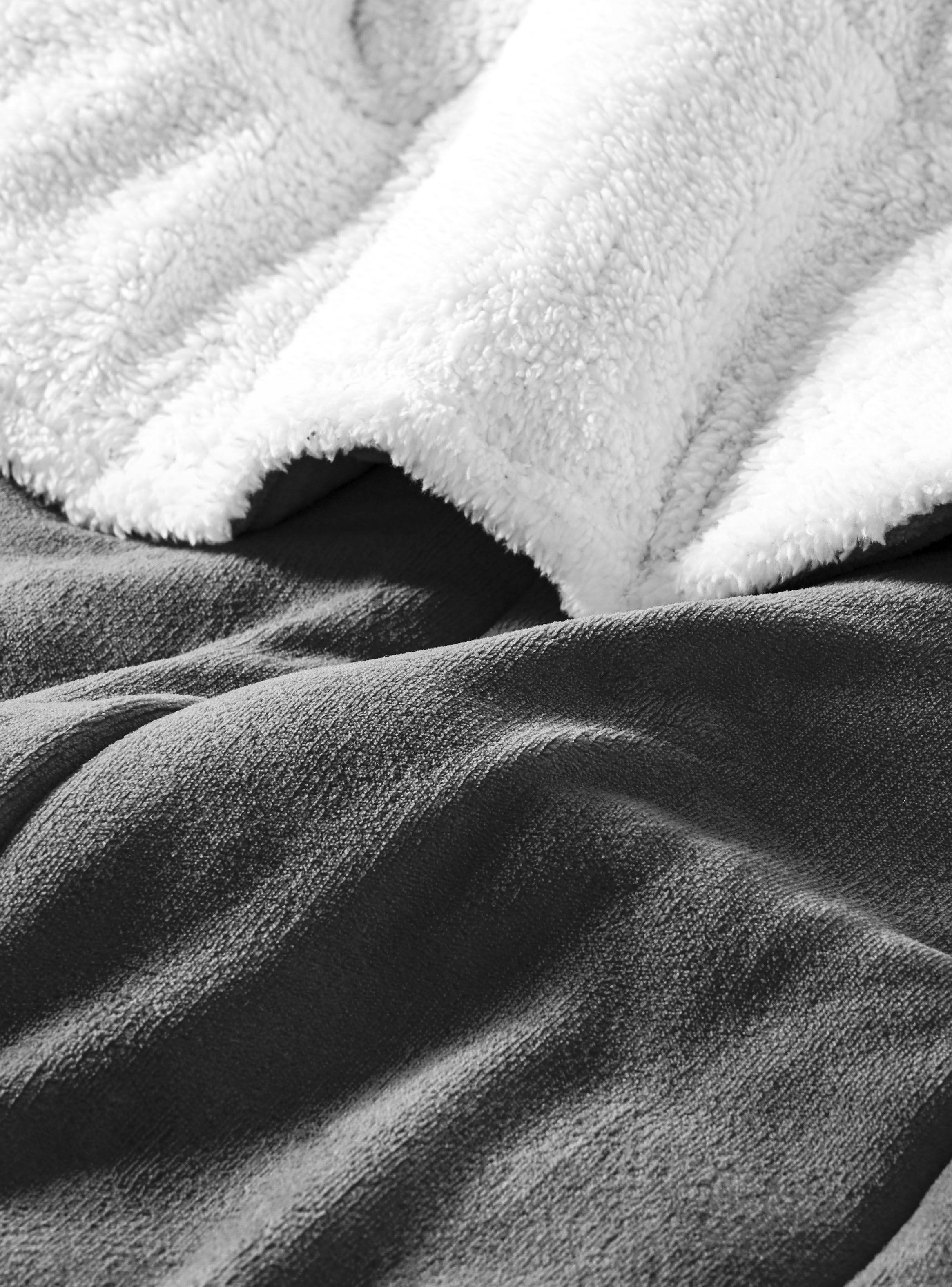 Plumón Sherpa Coral 2 Plazas Gris-2