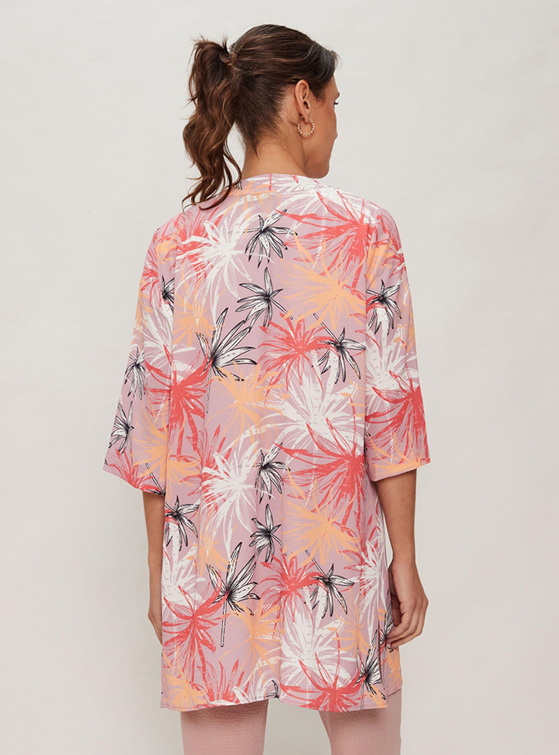 Tapado Kimono Estampado Flower Pastel-1