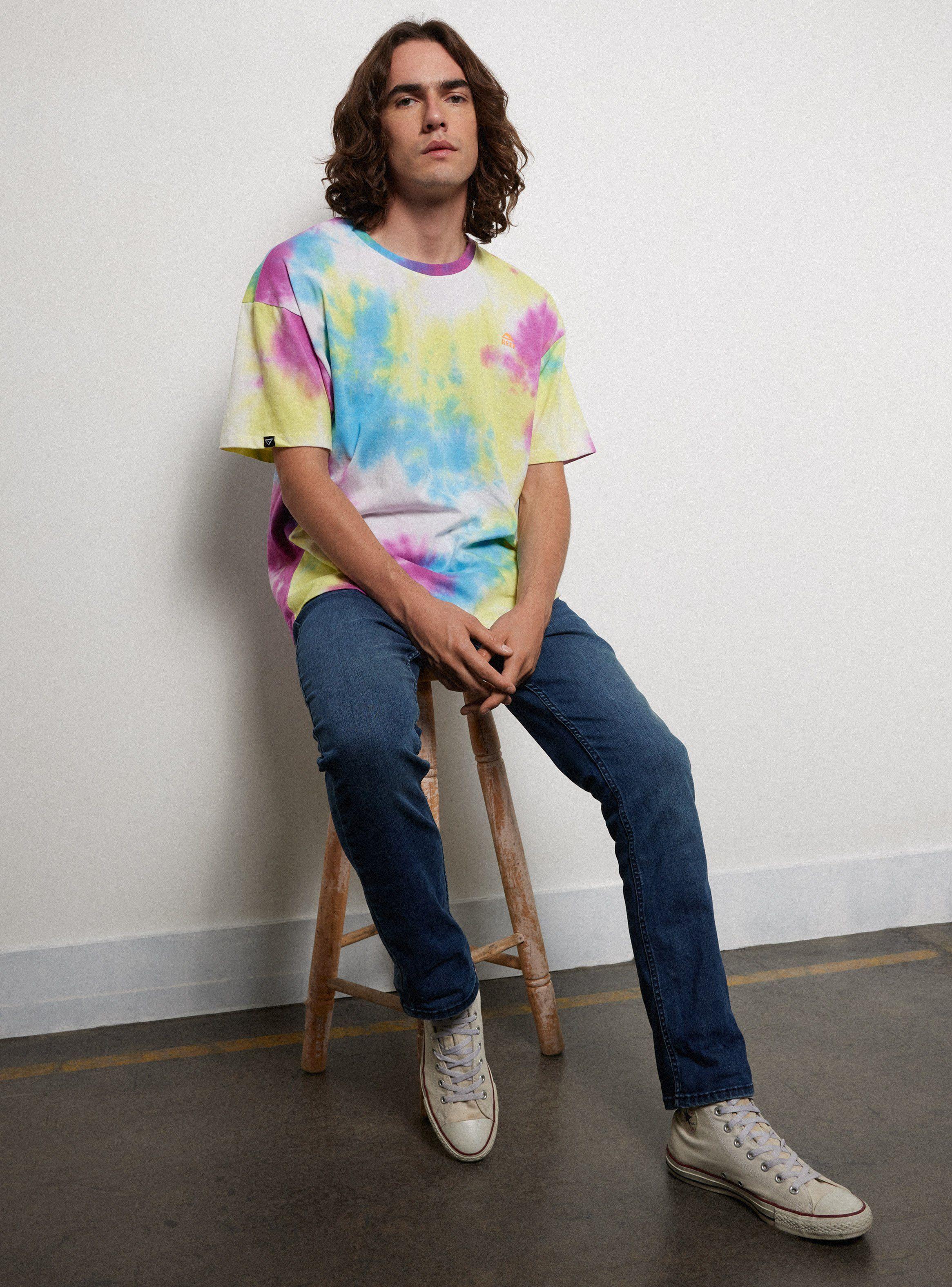 Polera Tie Dye Dash Blue-3