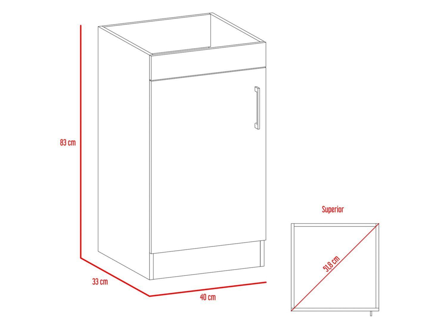 Combo TuHome Baño Espejo + Mueble Lavamanos Madrid TuHome-7