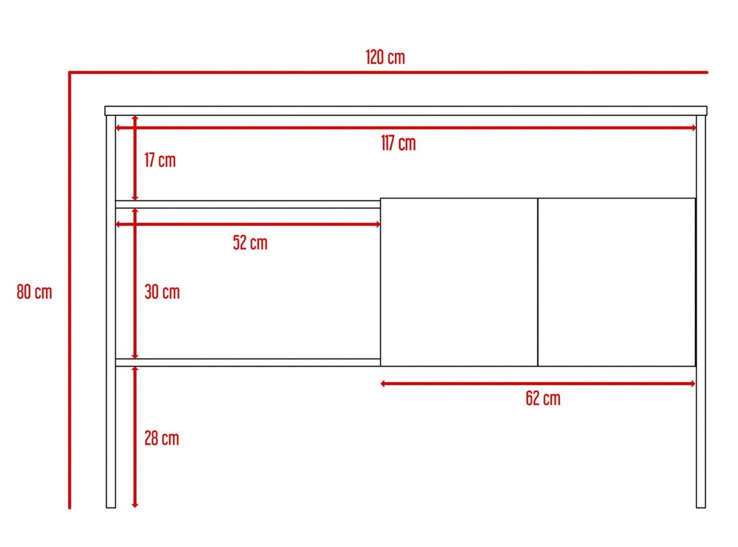 Arrimo Bellagio New 120 x 35 x 80 cm-2