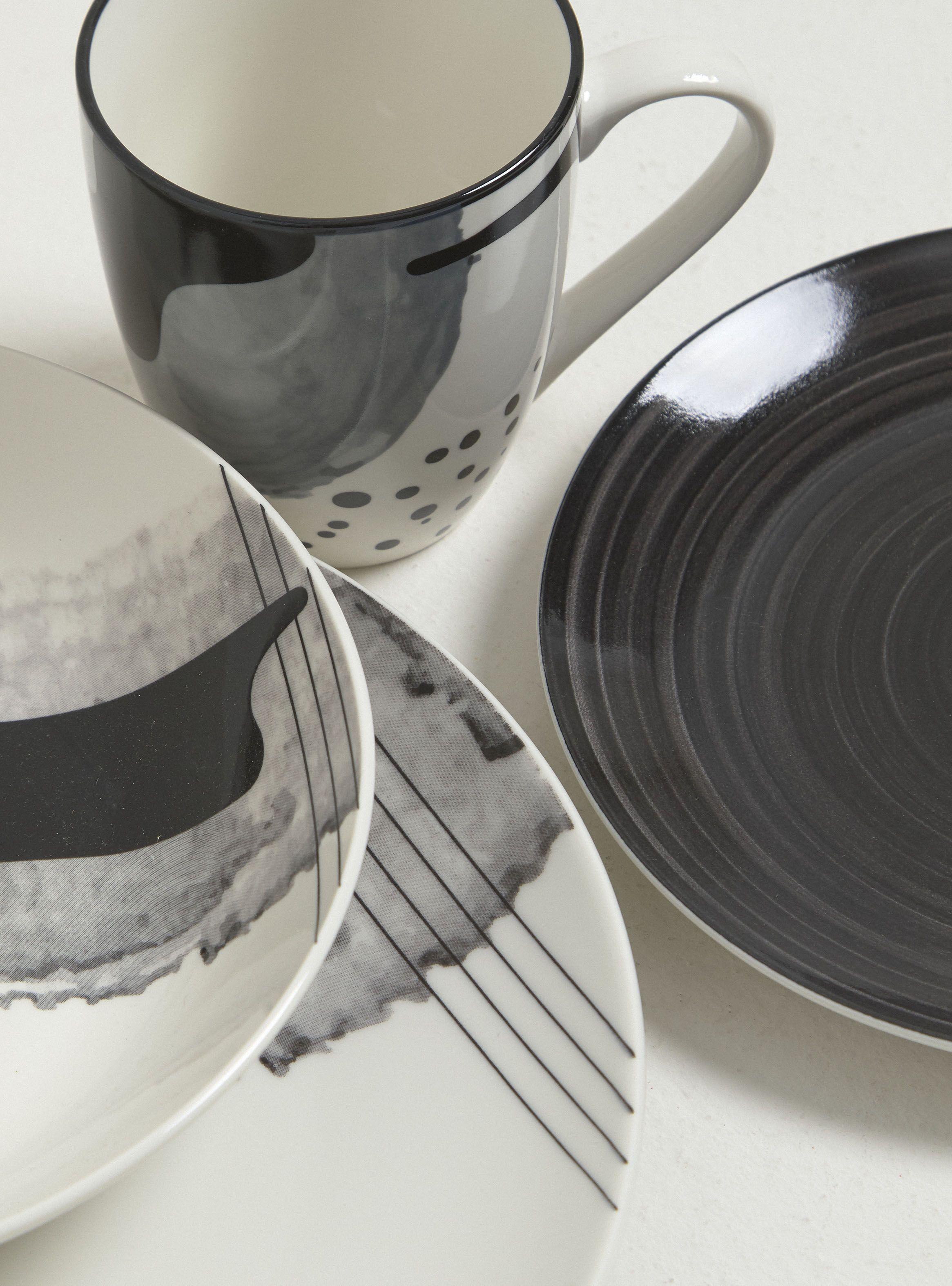 Set Vajilla 24 Piezas Abstracta Porcelana-2