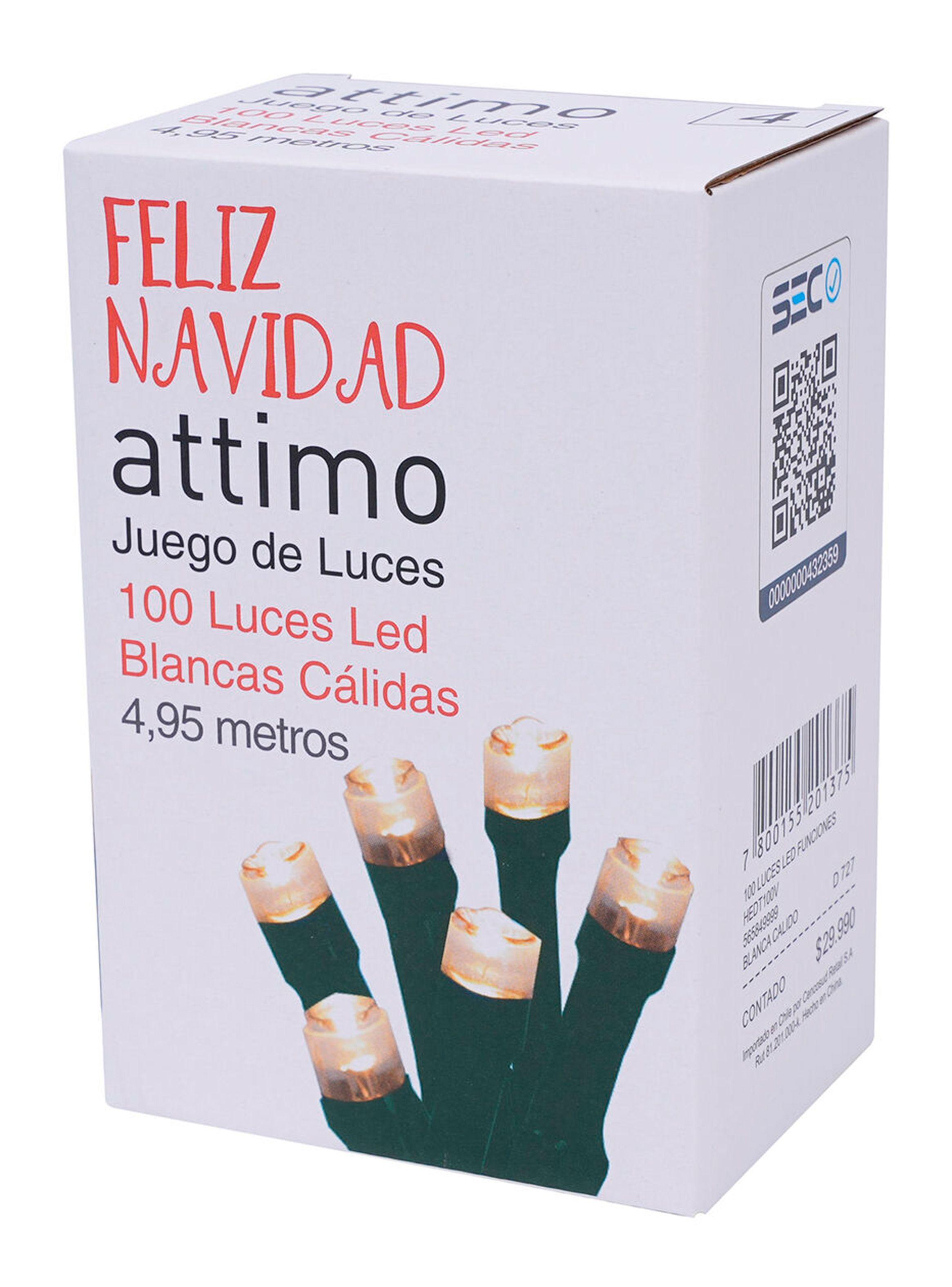 100 Luces Led Funciones Blancas-2