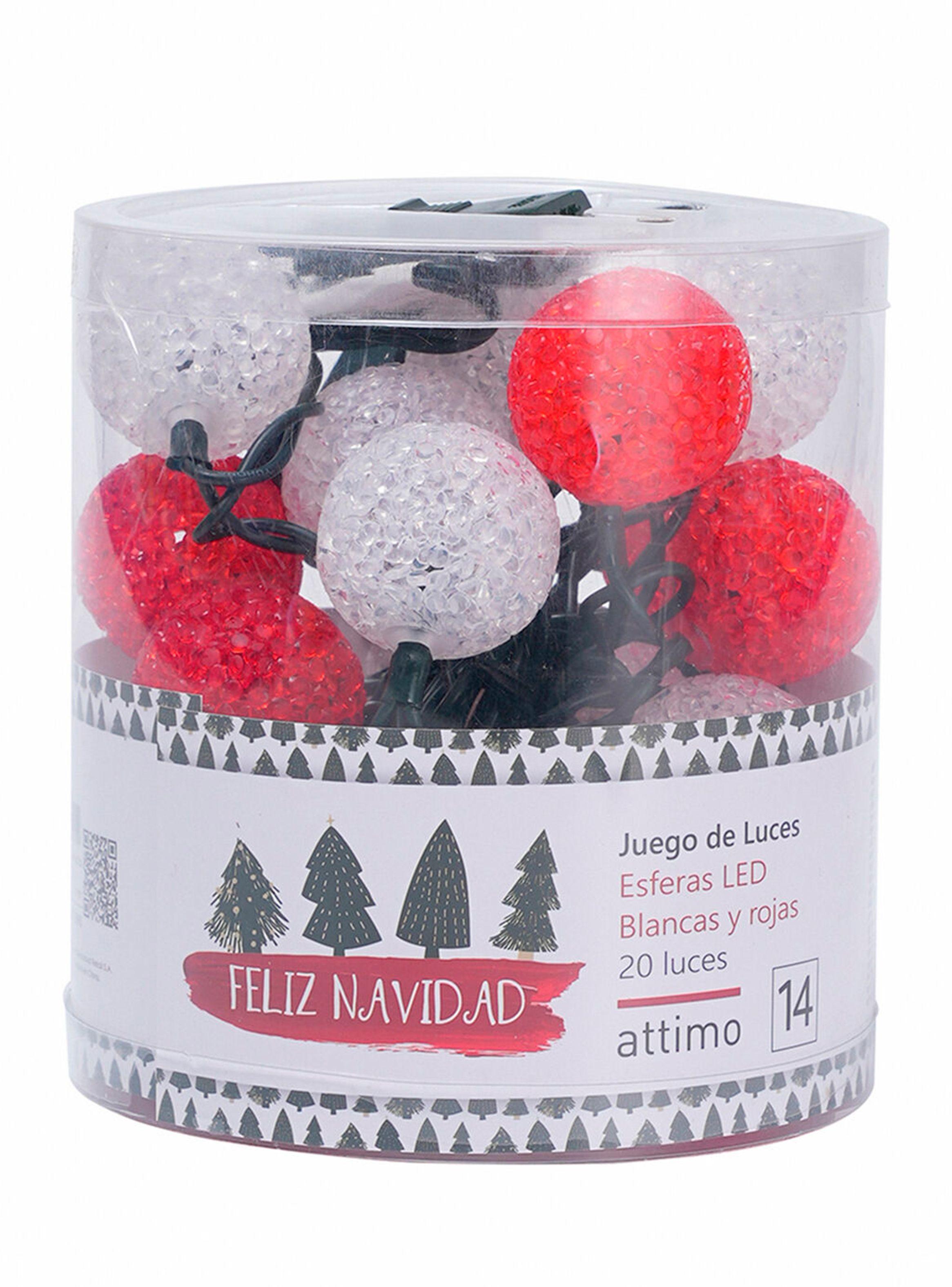 Set 20 Luces Blancas y Rojas-2