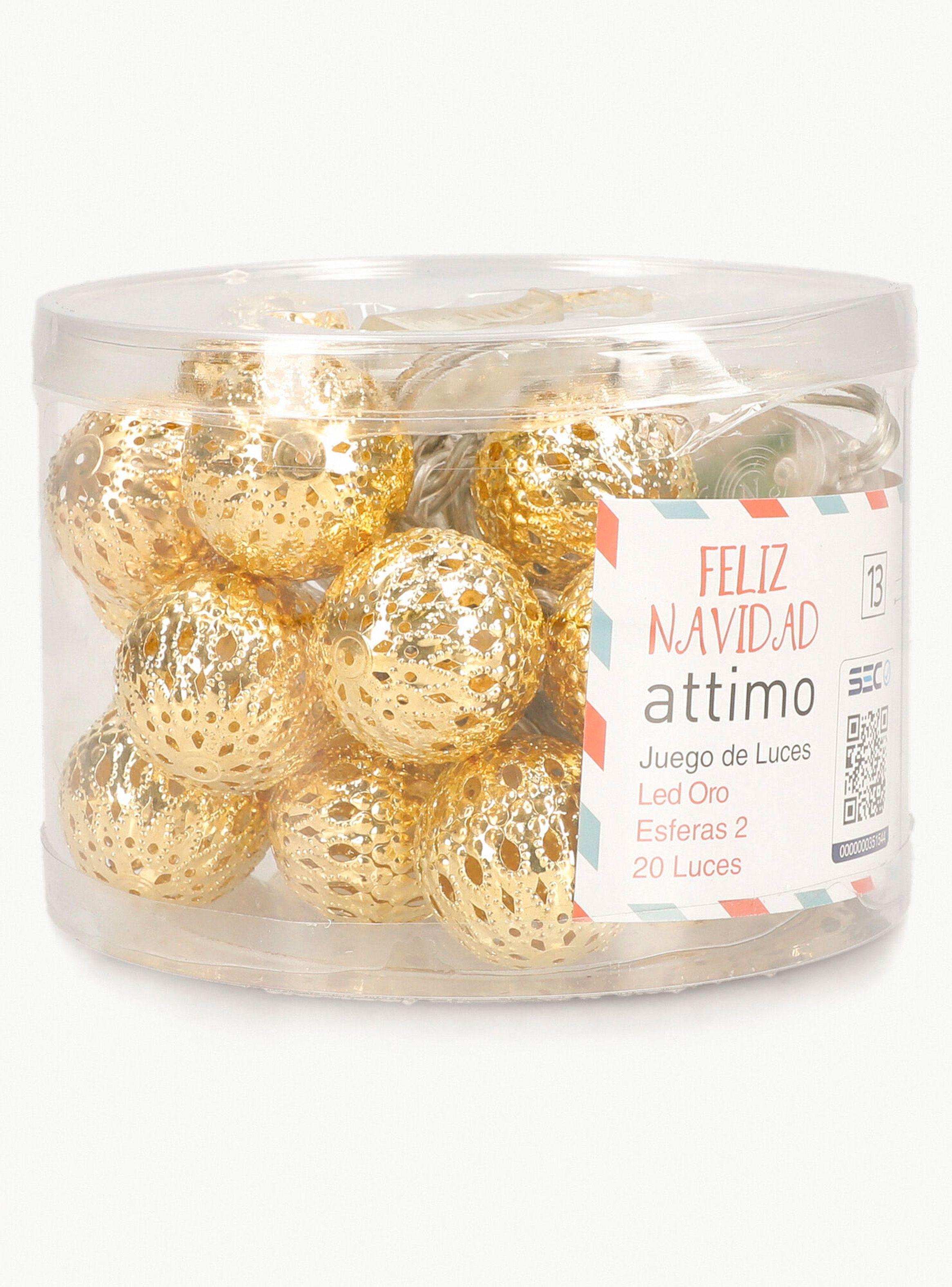 Set 20 Luces 2 Led Oro-3