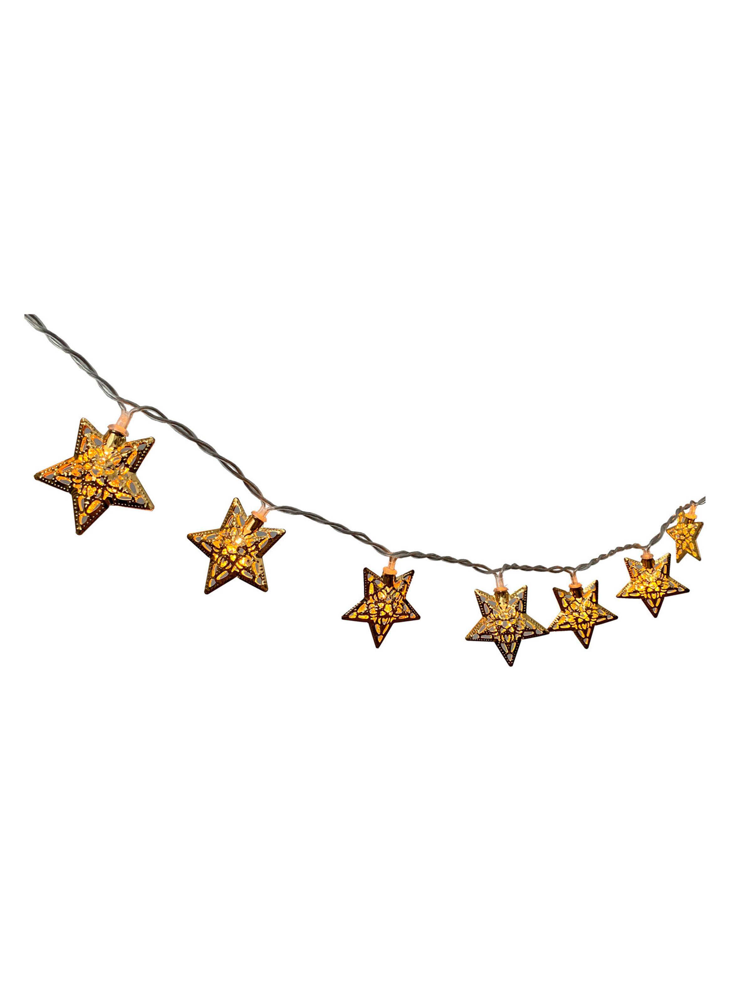Set 20 Estrellas Led Oro-3