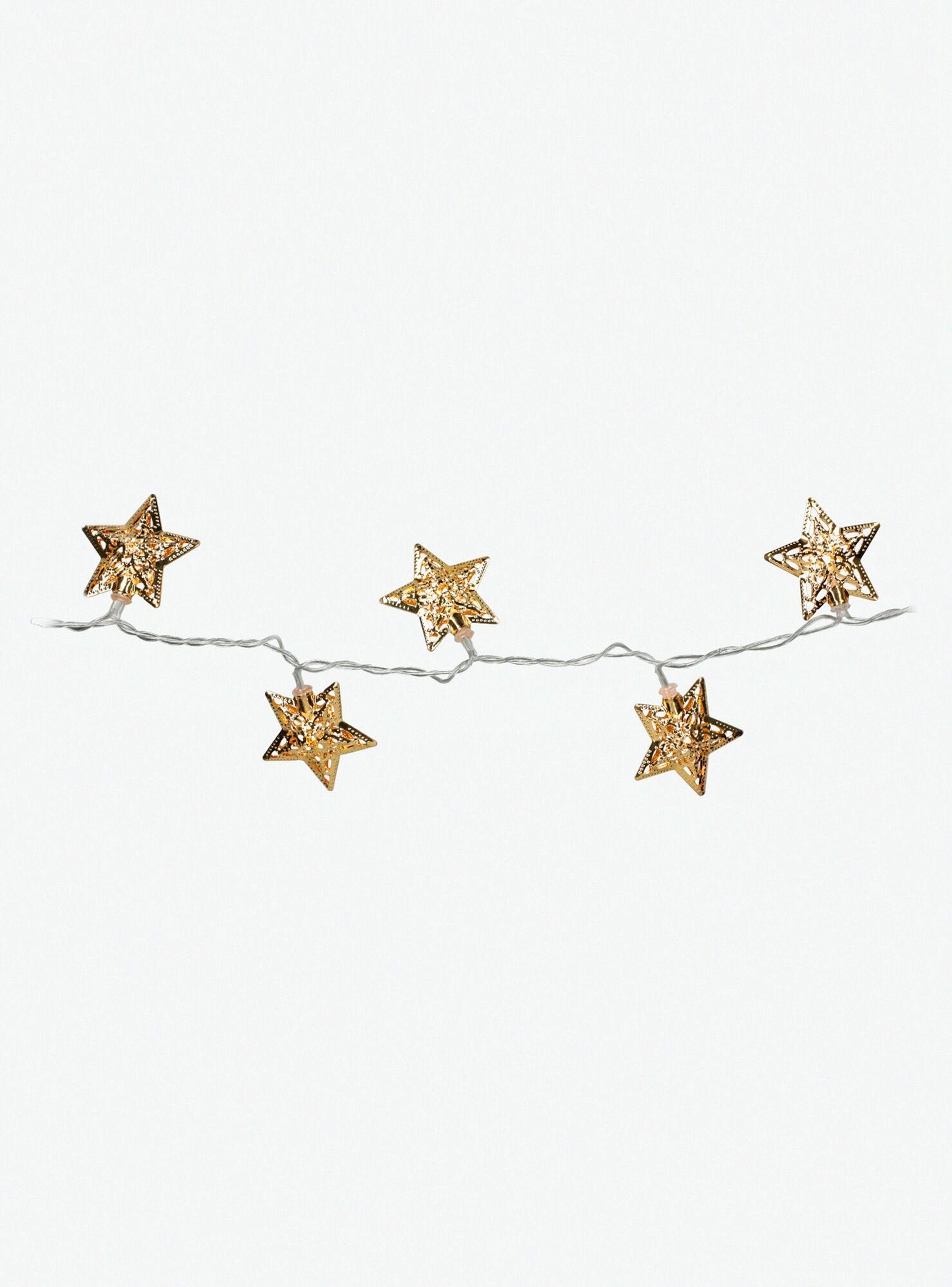 Set 20 Estrellas Led Oro-1