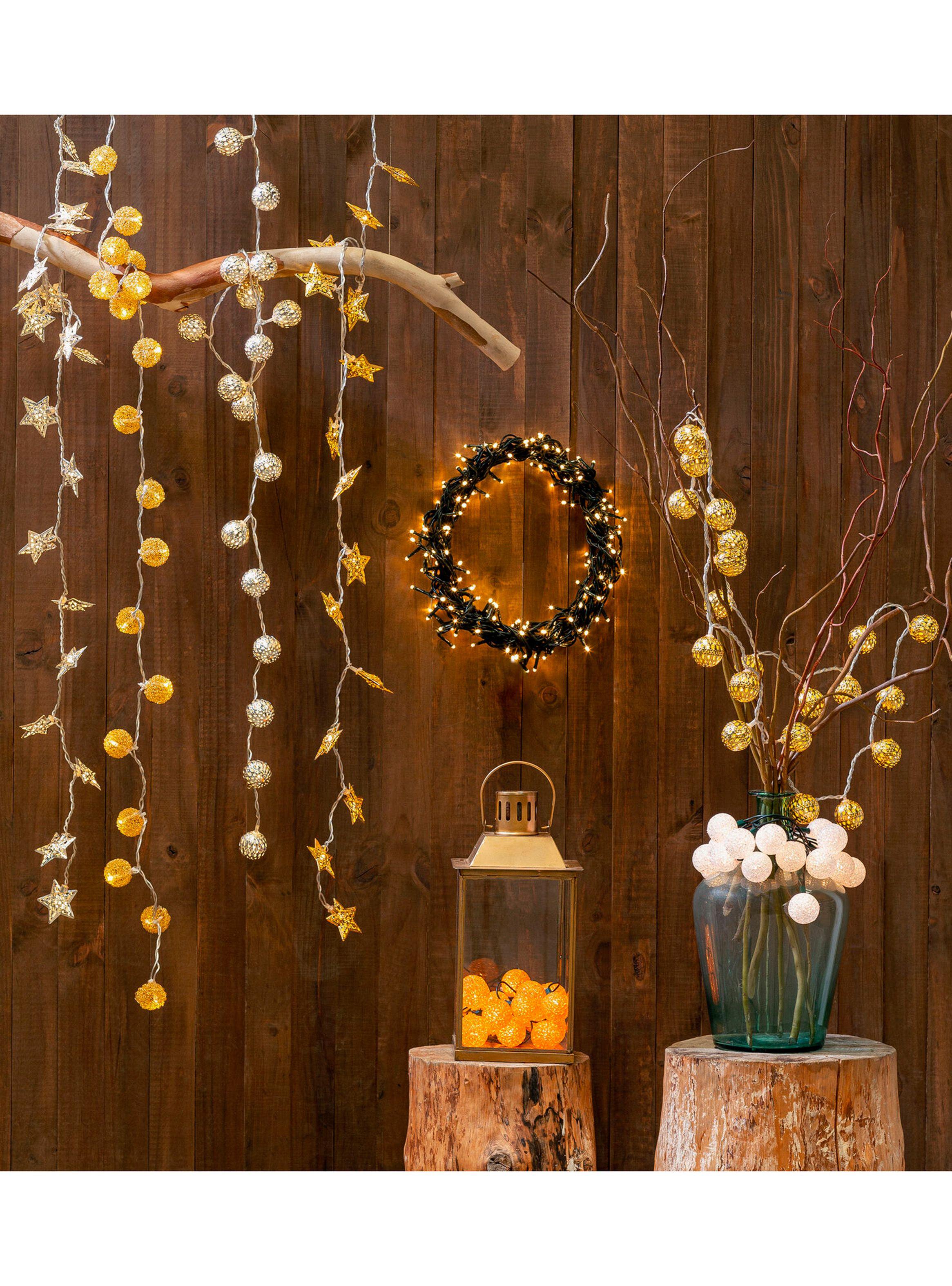 Set 20 Estrellas Led Plata-8