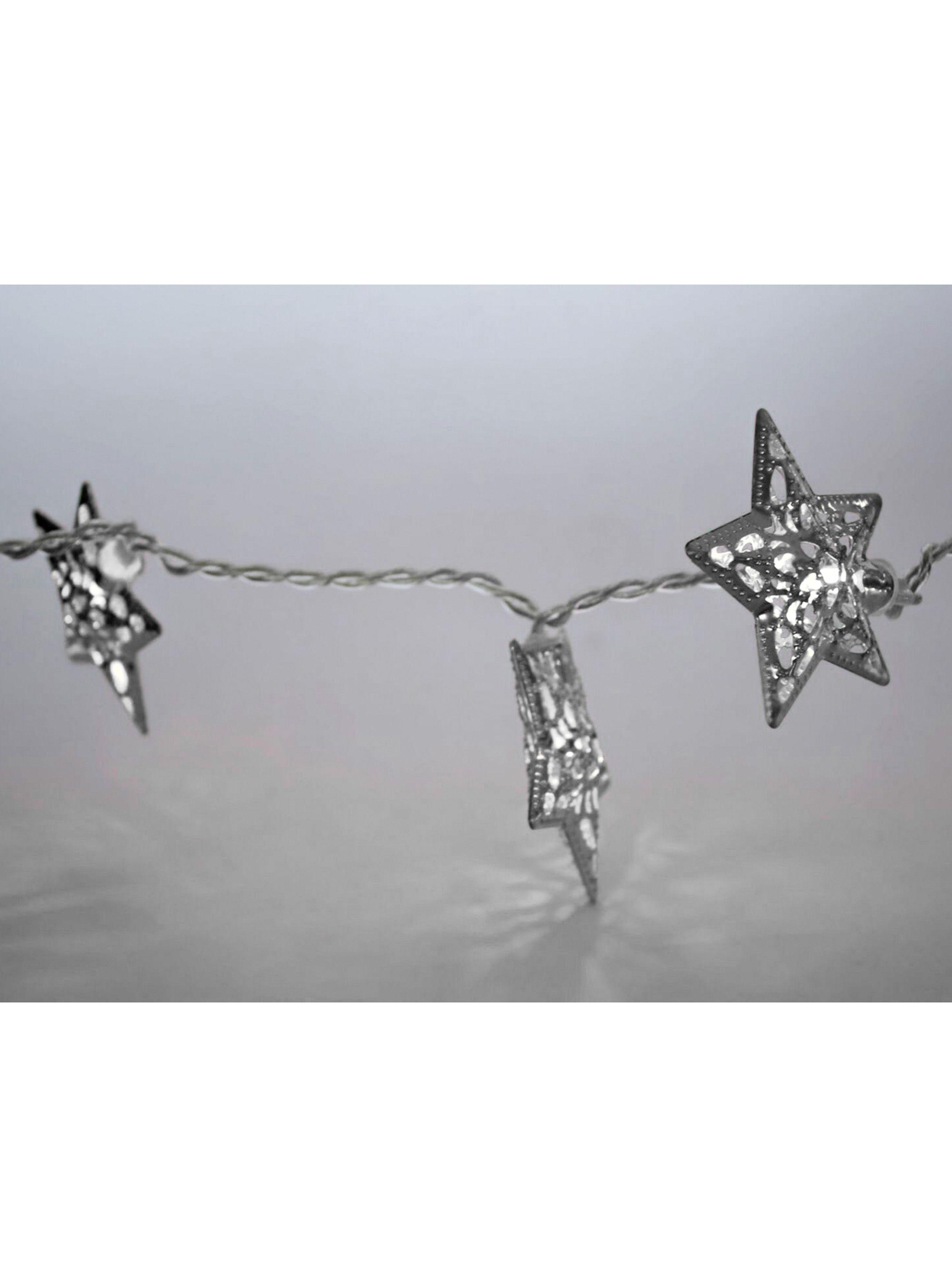 Set 20 Estrellas Led Plata-5