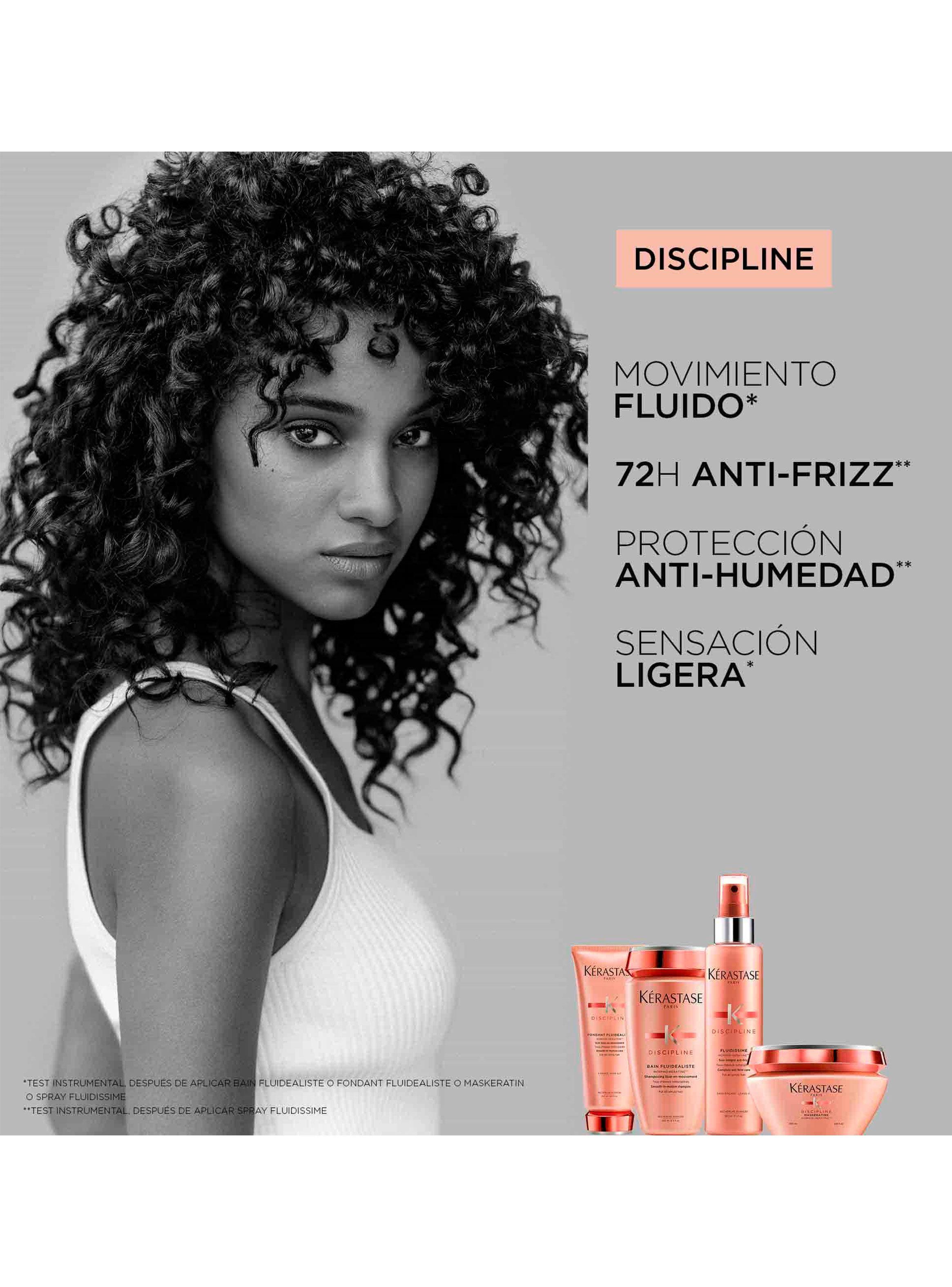 Set Cabello Anti-Frizz Discipline Shampoo 250ml + Acondicionador 200ml + Crema 150ml Kérastase-5