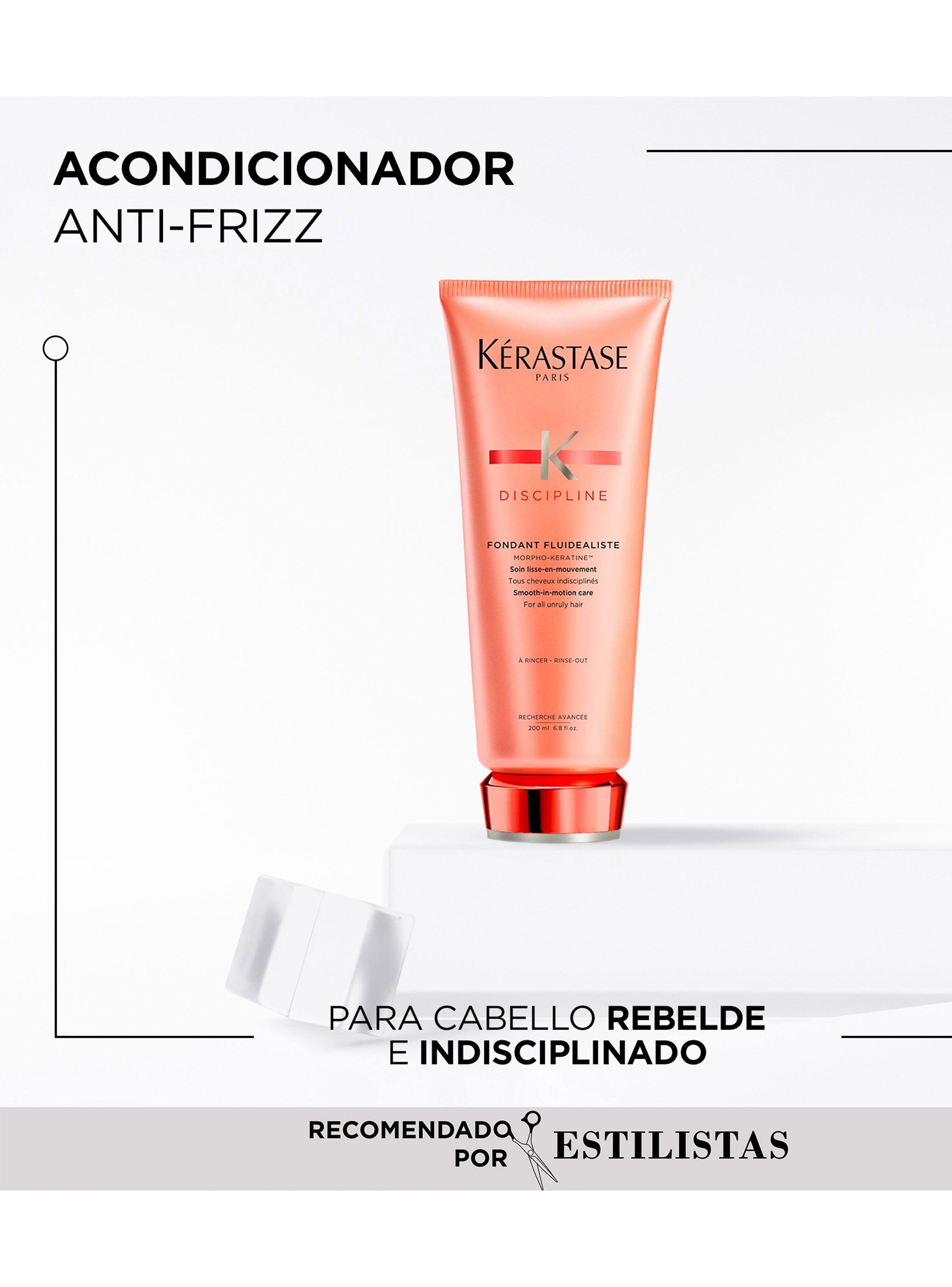 Set Cabello Anti-Frizz Discipline Shampoo 250ml + Acondicionador 200ml + Crema 150ml Kérastase-2