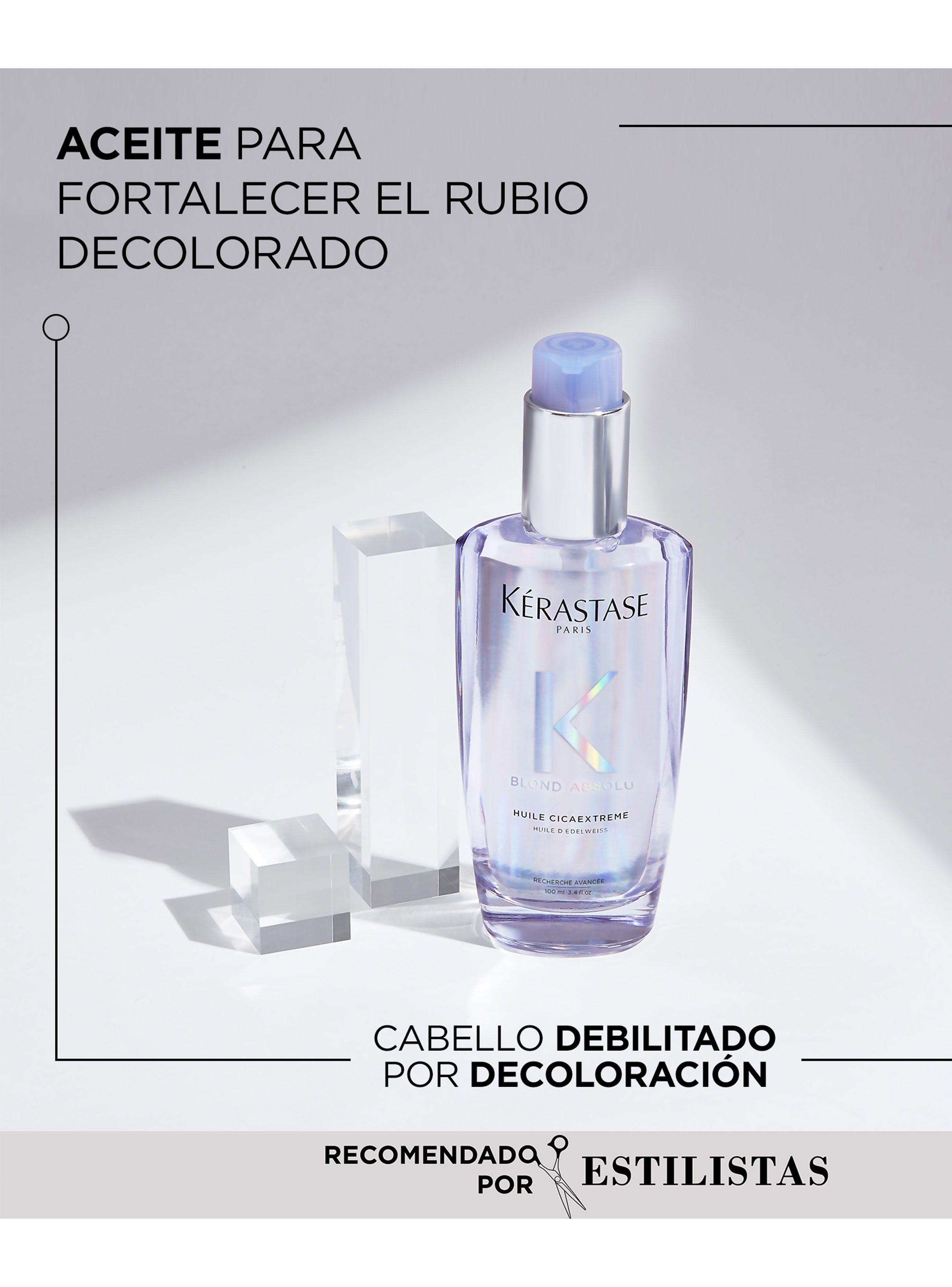 Set Reparación Cabello Rubio o Decolorado Blond Absolu Shampoo 80ml + Acondicionador 75ml + Aceite Huile Cicaextreme 50ml Kérastase-3
