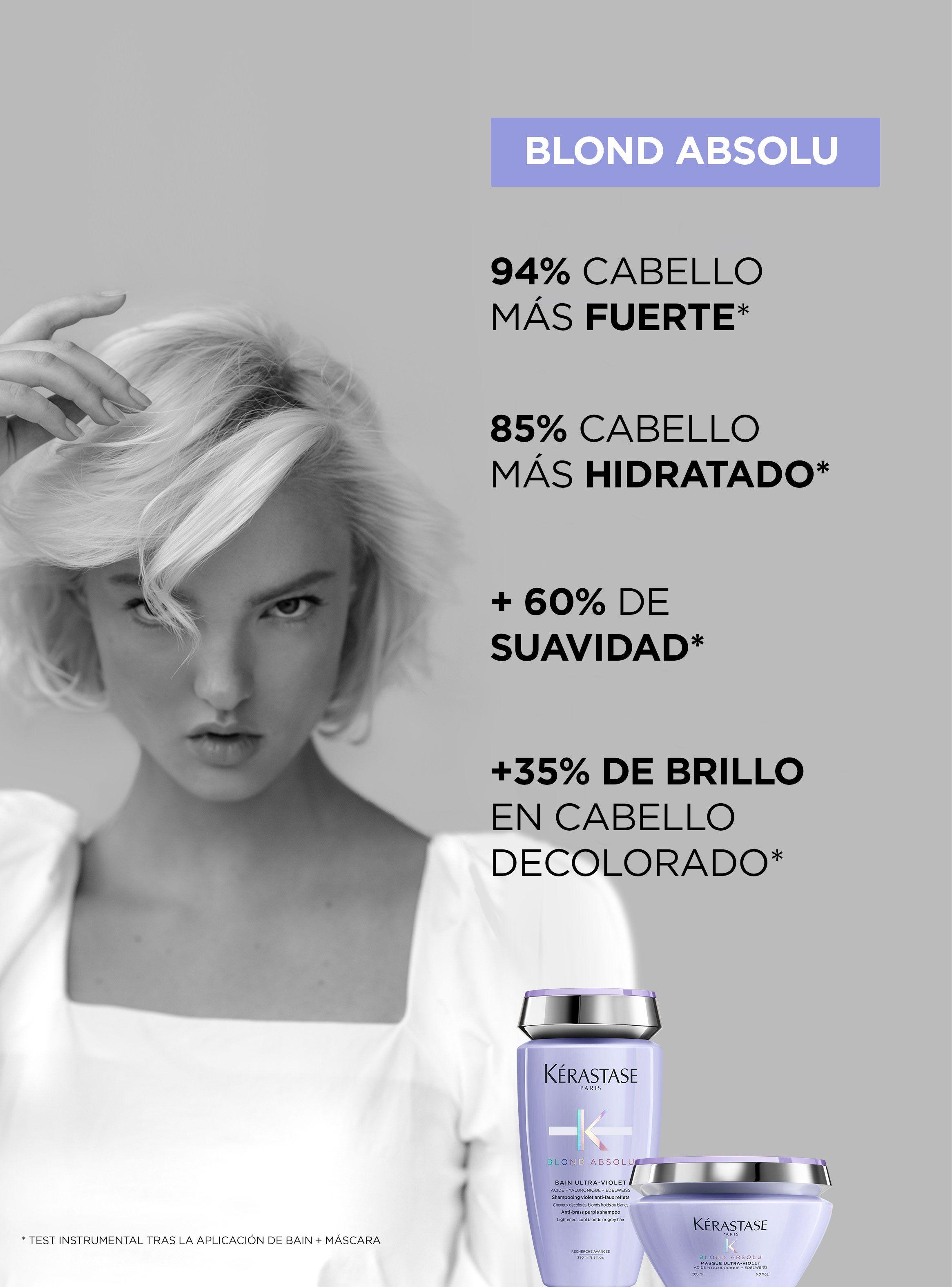 Set Reparación Cabello Rubio o Decolorado Blond Absolu Shampoo 80ml + Acondicionador 75ml + Aceite Huile Cicaextreme 50ml Kérastase-5
